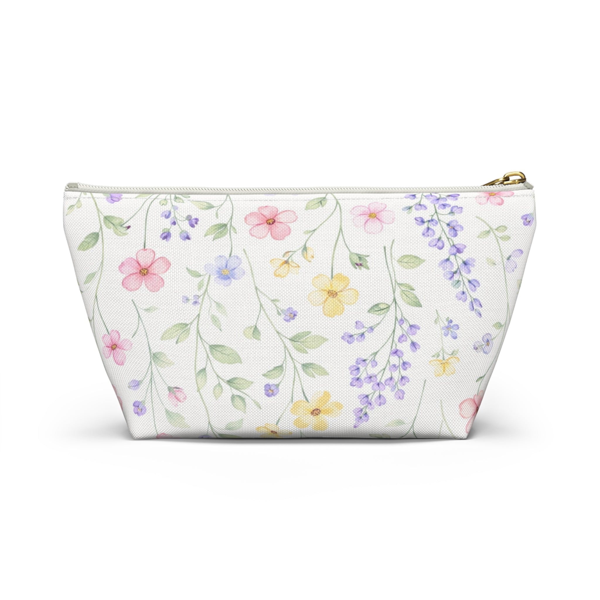 Pastel Wildflower Print Accessory Pouch