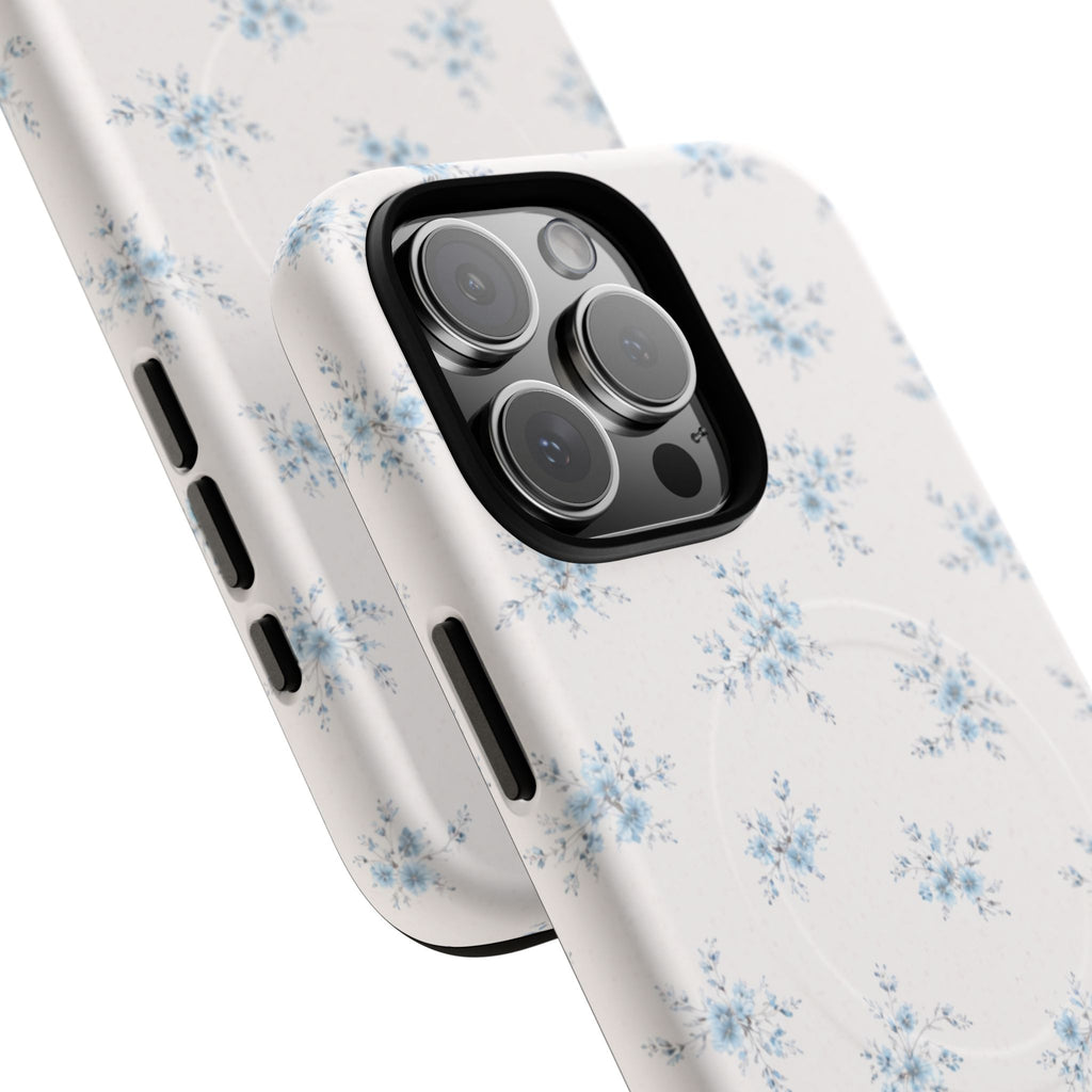 Floral Blue Sprig iPhone Case – MagSafe Compatible