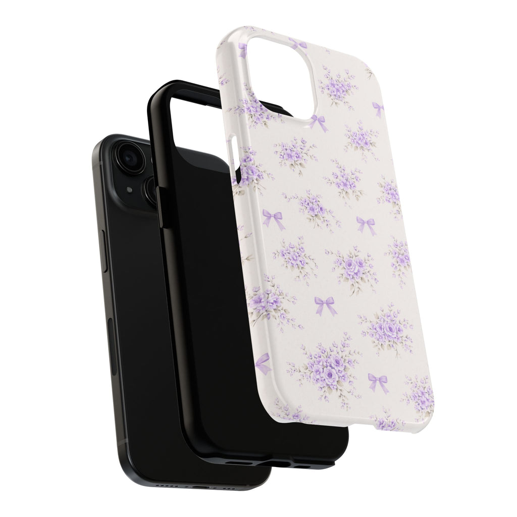 Lavender Floral Bouquet iPhone Case | Tough Phone Case