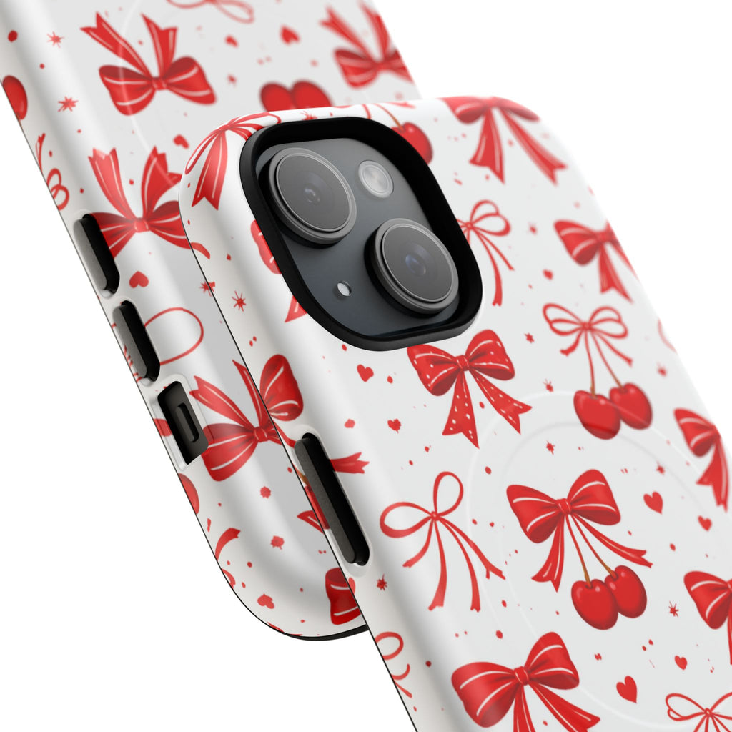 Cherry Bow iPhone Case – MagSafe Compatible