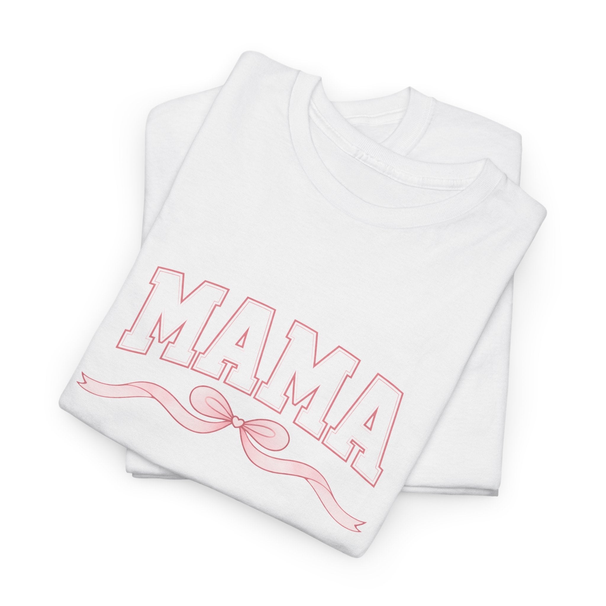 Mama Retro Script Tee  Pink Vintage Mom T‑Shirt for Mother's Day