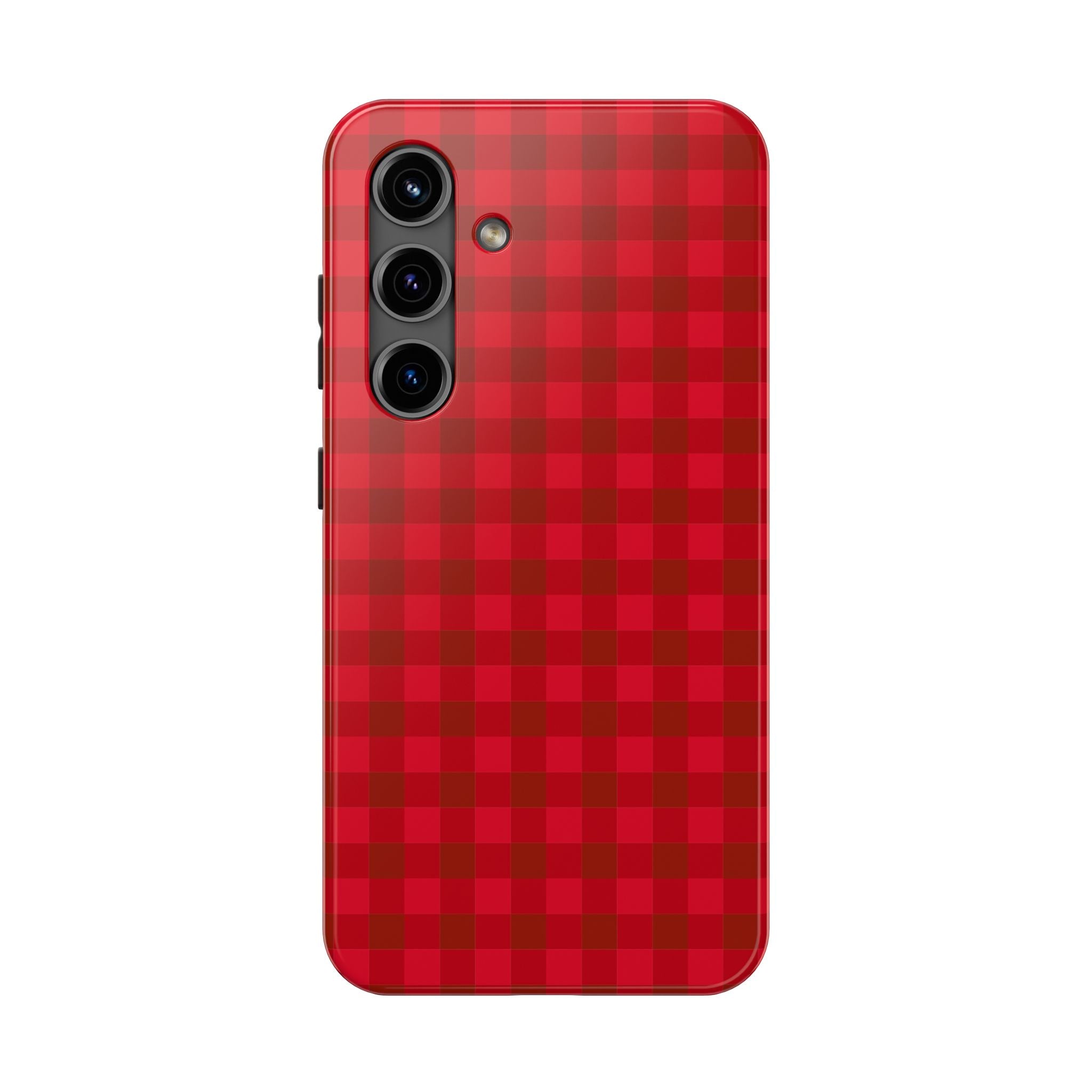 Red Buffalo Plaid Tough Samsung Case - Durable Protective Check Pattern Cover
