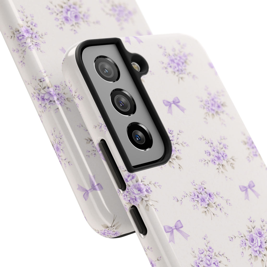 Lilac Floral Bouquet Samsung Galaxy  Phone Case | Tough Phone Case