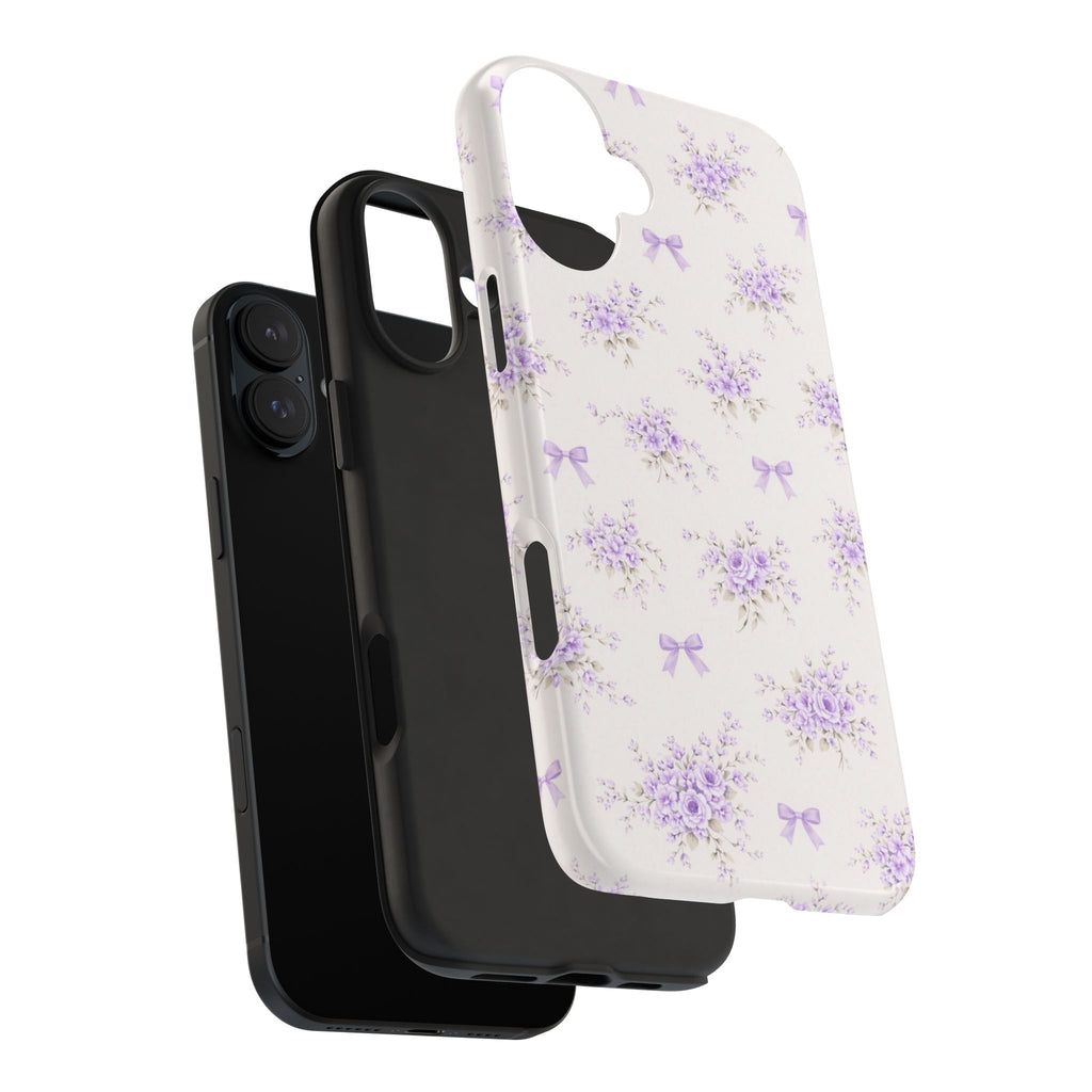 Lavender Floral Bouquet iPhone Case | Tough Phone Case
