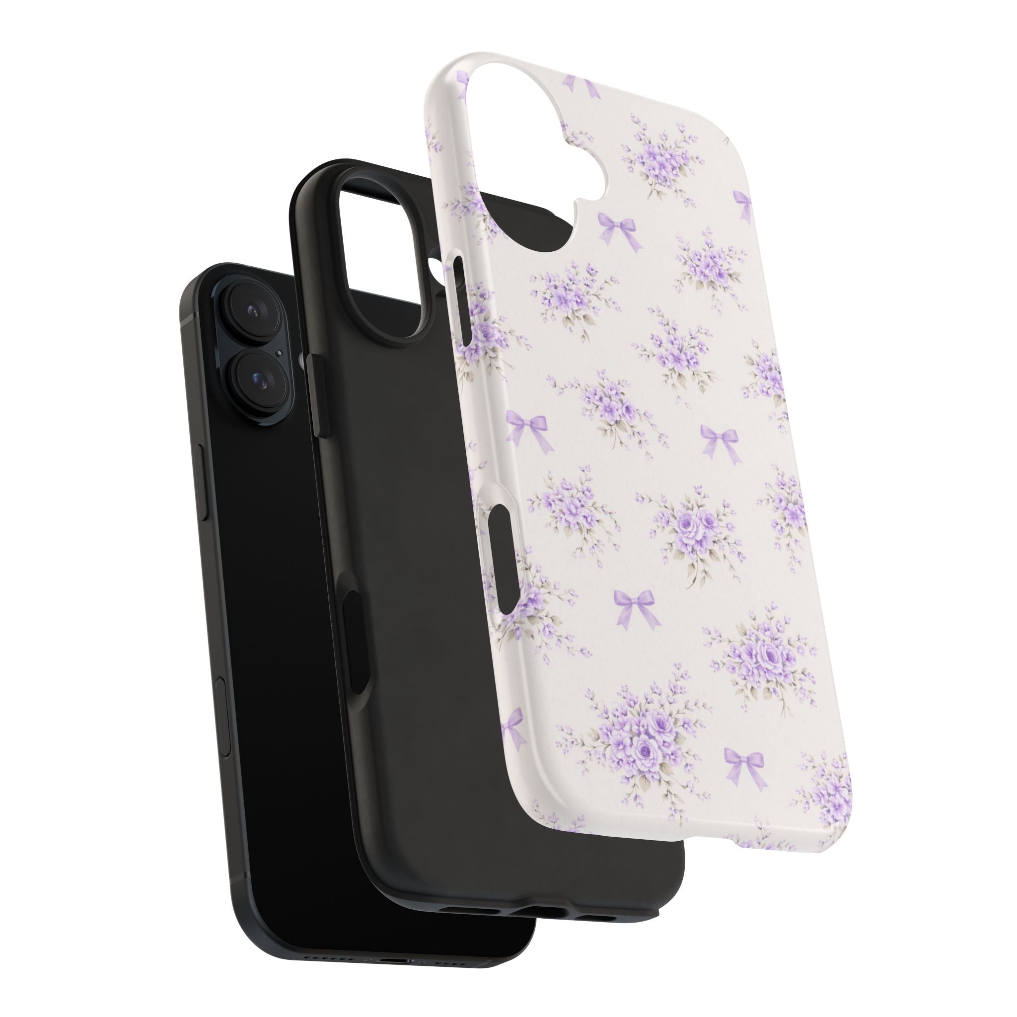Lavender Floral Bouquet iPhone Case | Tough Phone Case