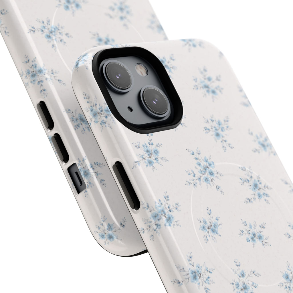 Floral Blue Sprig iPhone Case – MagSafe Compatible