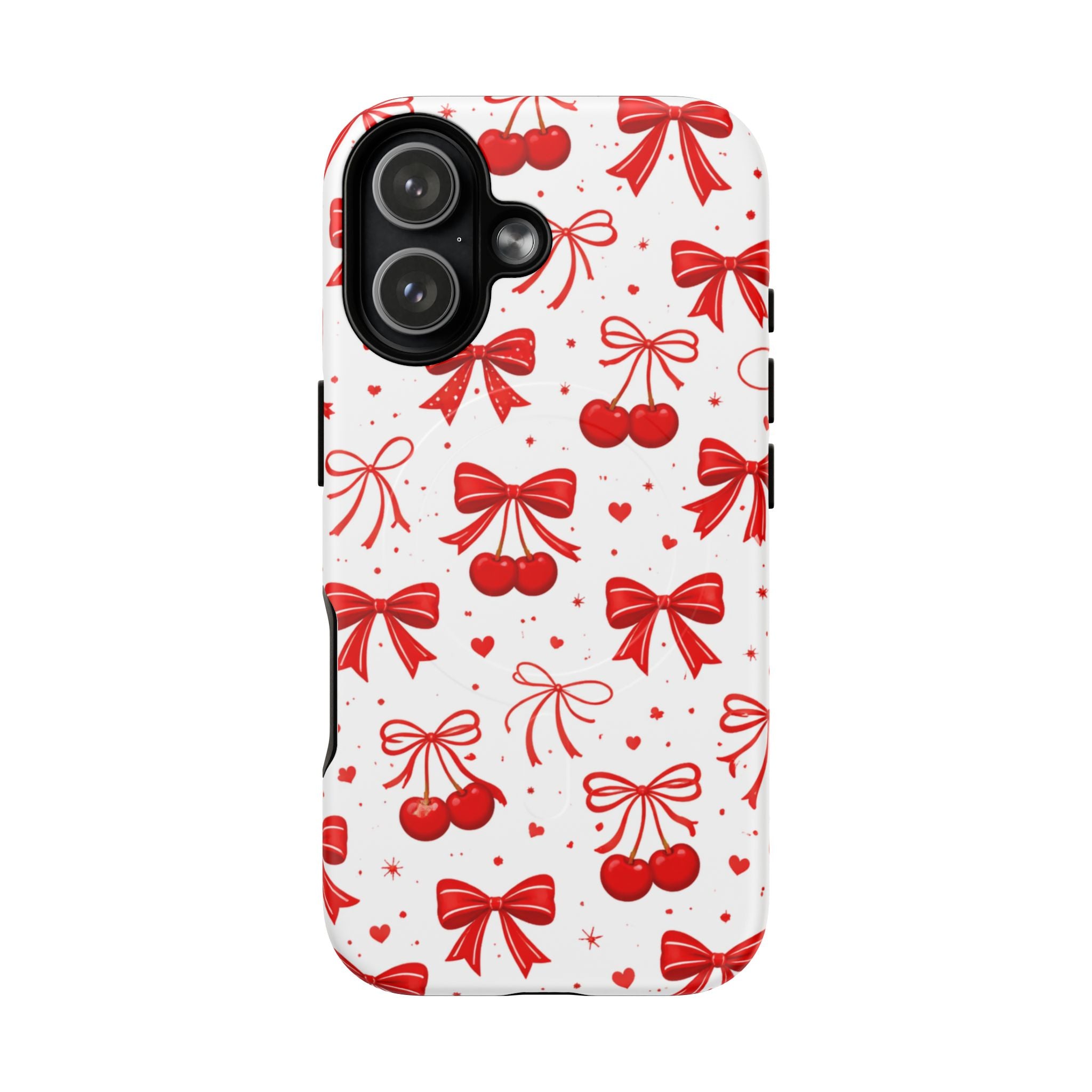 Cherry Bow iPhone Case – MagSafe Compatible