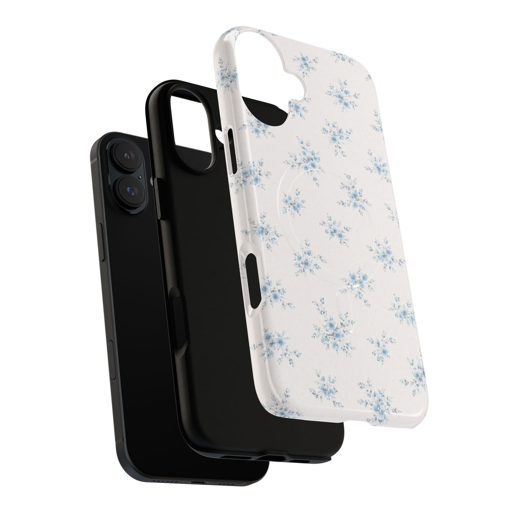 Floral Blue Sprig iPhone Case – MagSafe Compatible