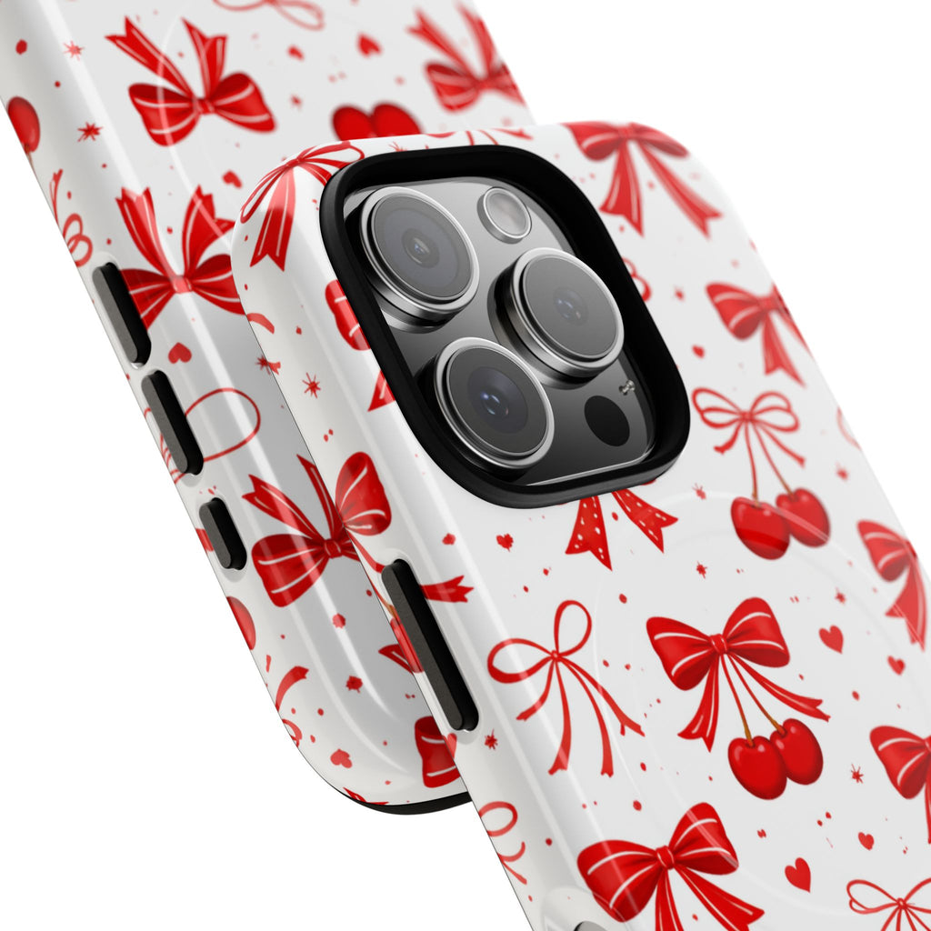 Cherry Bow iPhone Case – MagSafe Compatible