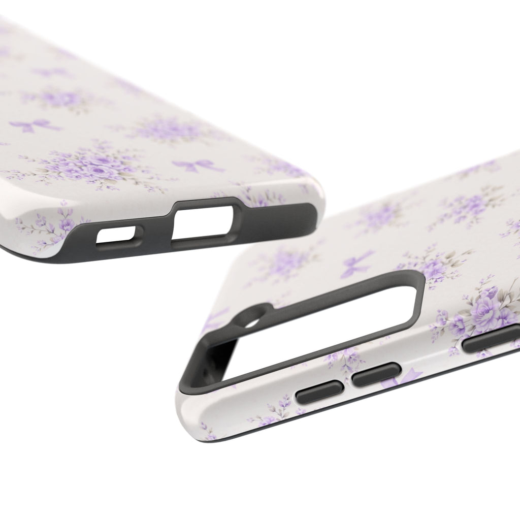Lilac Floral Bouquet Samsung Galaxy  Phone Case | Tough Phone Case