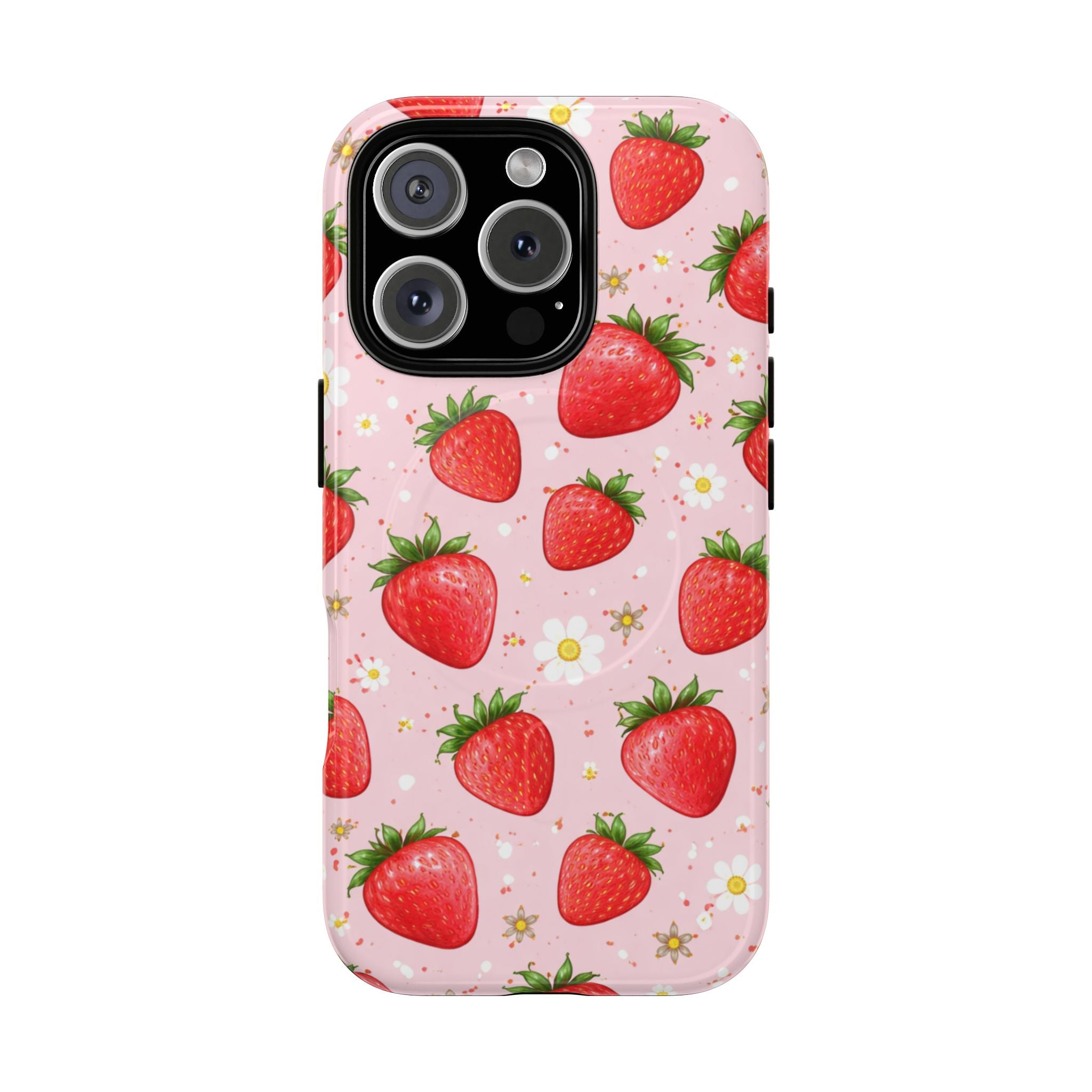 Strawberry iPhone Case – MagSafe Compatible