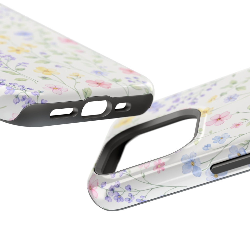 Pastel Wildflower Pattern iPhone Case | Magnetic Impact-Resistant Case