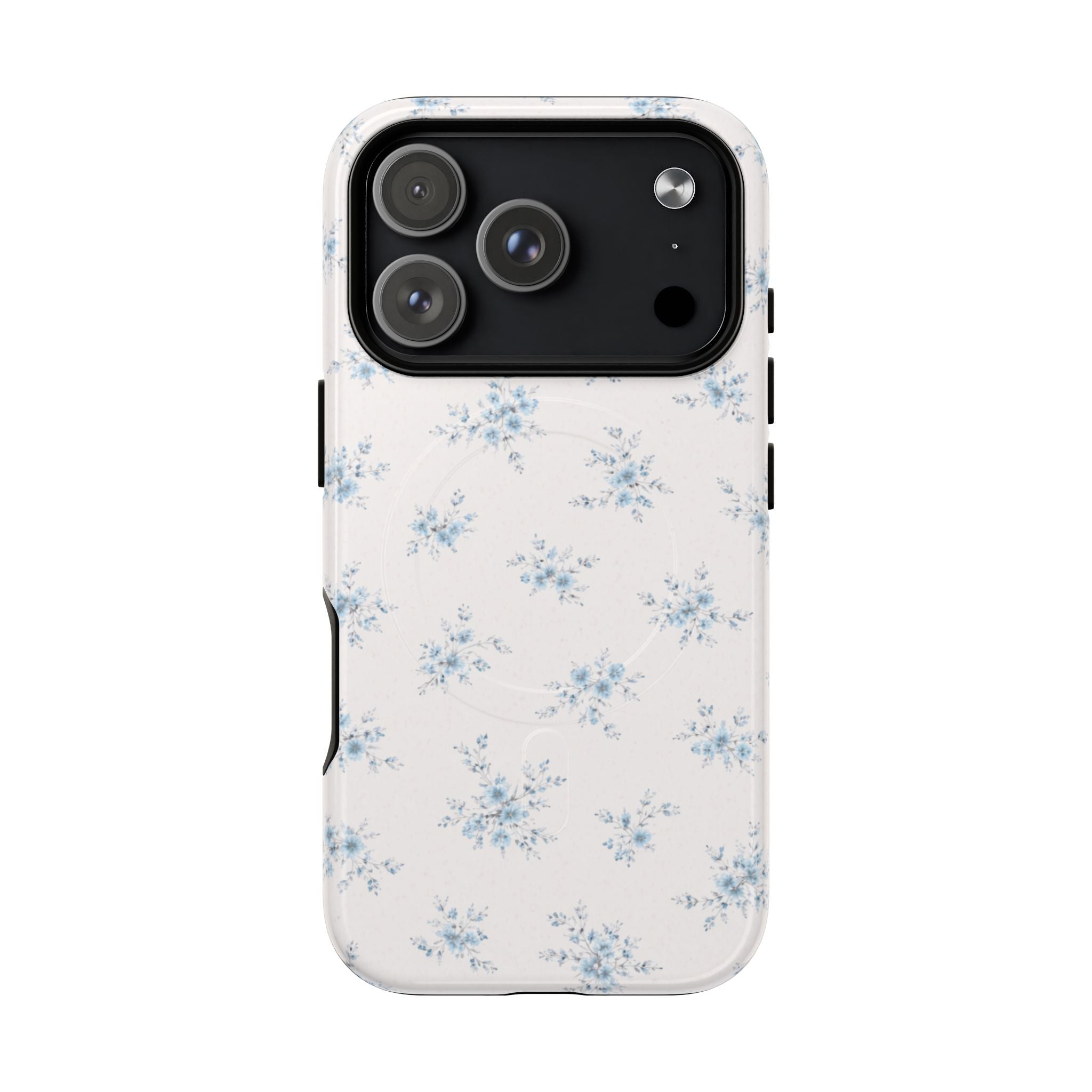 Floral Blue Sprig iPhone Case – MagSafe Compatible