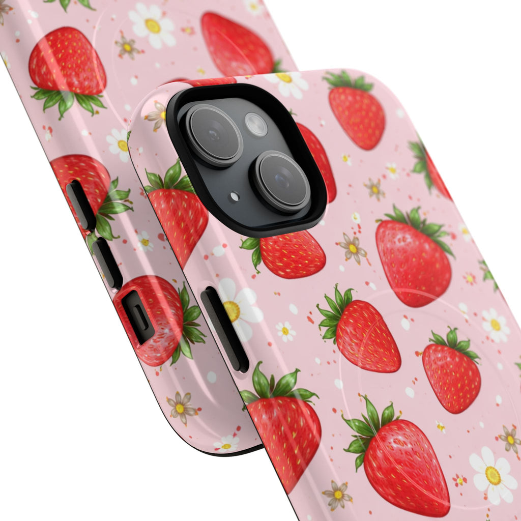 Strawberry iPhone Case – MagSafe Compatible