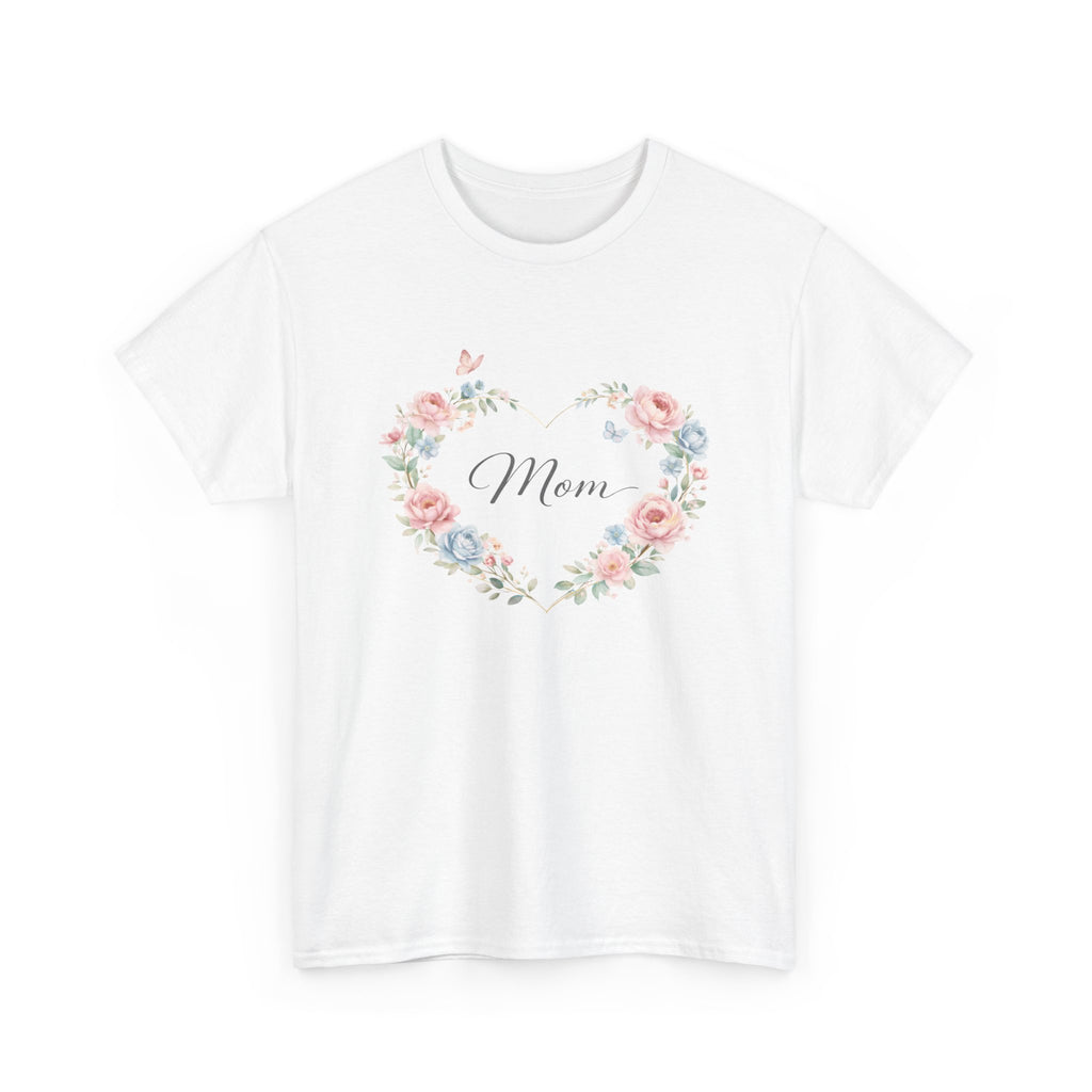Mom Floral Heart T-Shirt — Mother’s Day Gift Tee