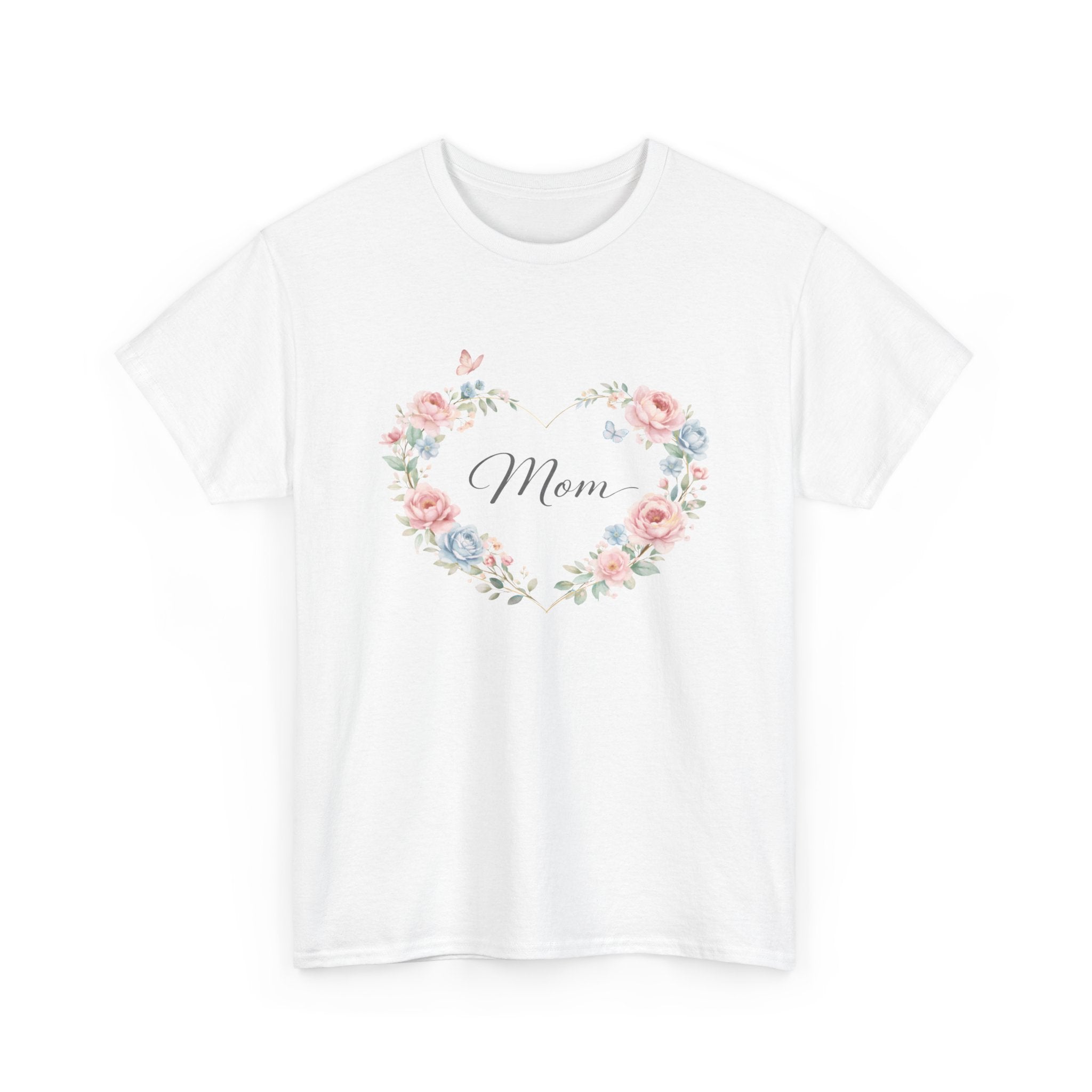 Mom Floral Heart T-Shirt — Mother’s Day Gift Tee