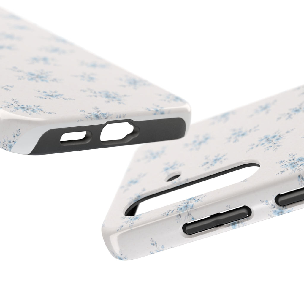 Blue Baby Breath Floral Phone Case  Samsung Galaxy| Tough Phone Cases