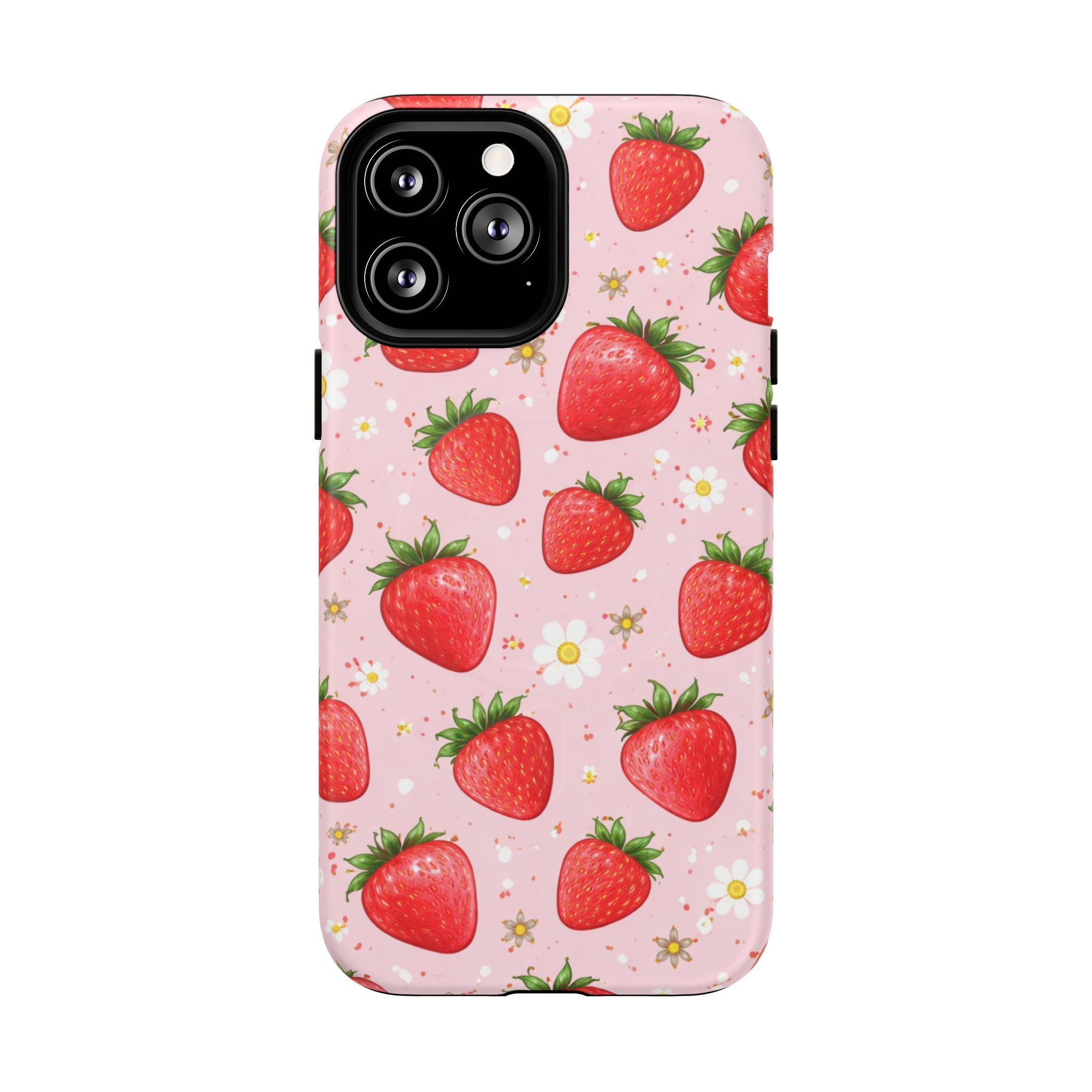 Strawberry iPhone Case – MagSafe Compatible
