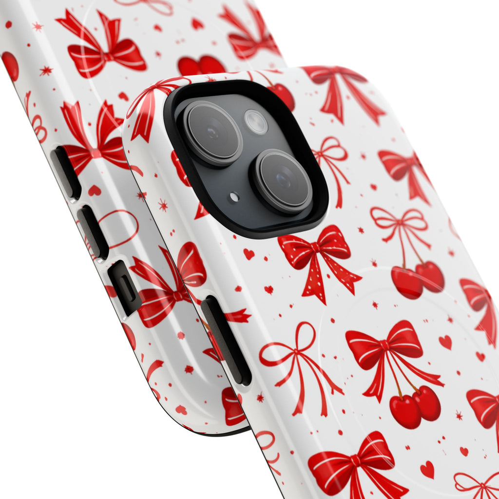 Cherry Bow iPhone Case – MagSafe Compatible