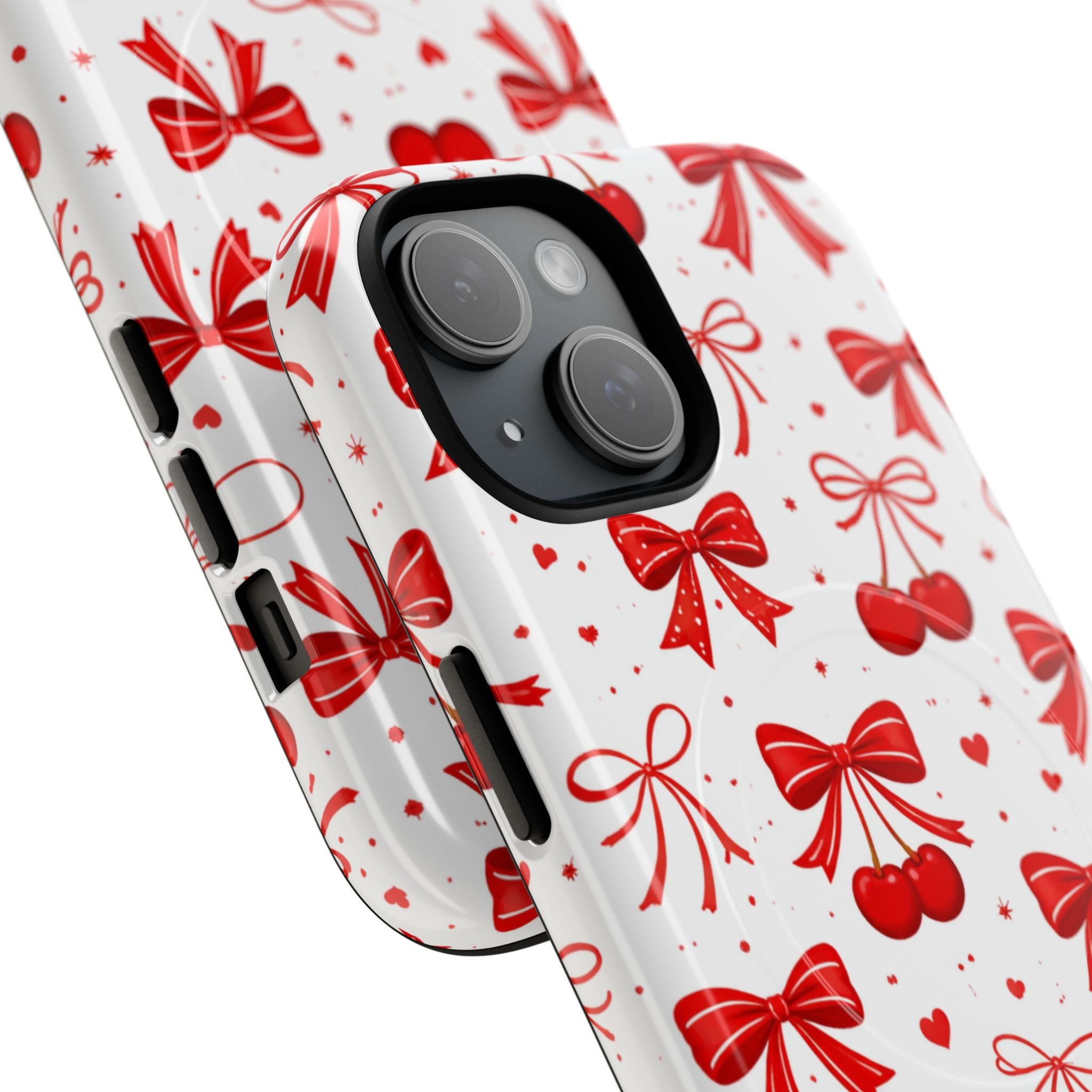 Cherry Bow iPhone Case – MagSafe Compatible