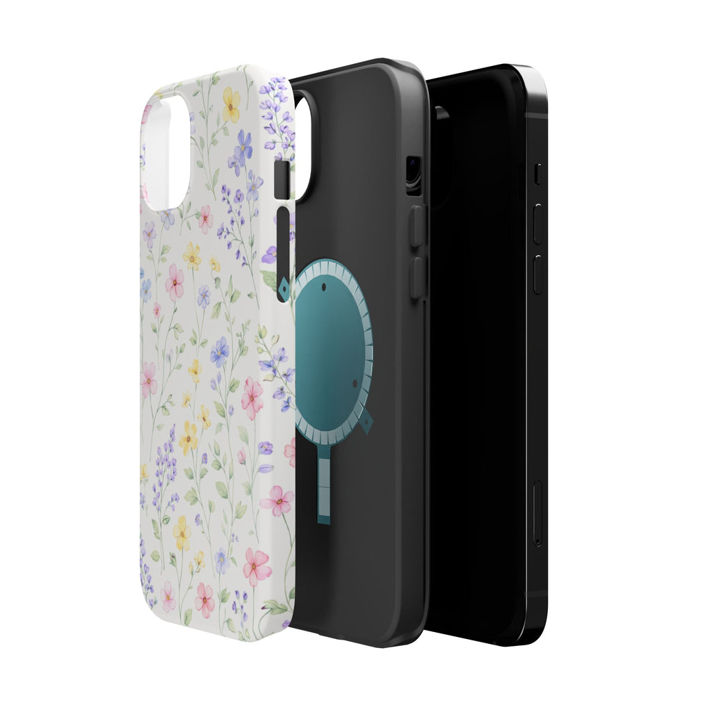 Pastel Wildflower Pattern iPhone Case | Magnetic Impact-Resistant Case