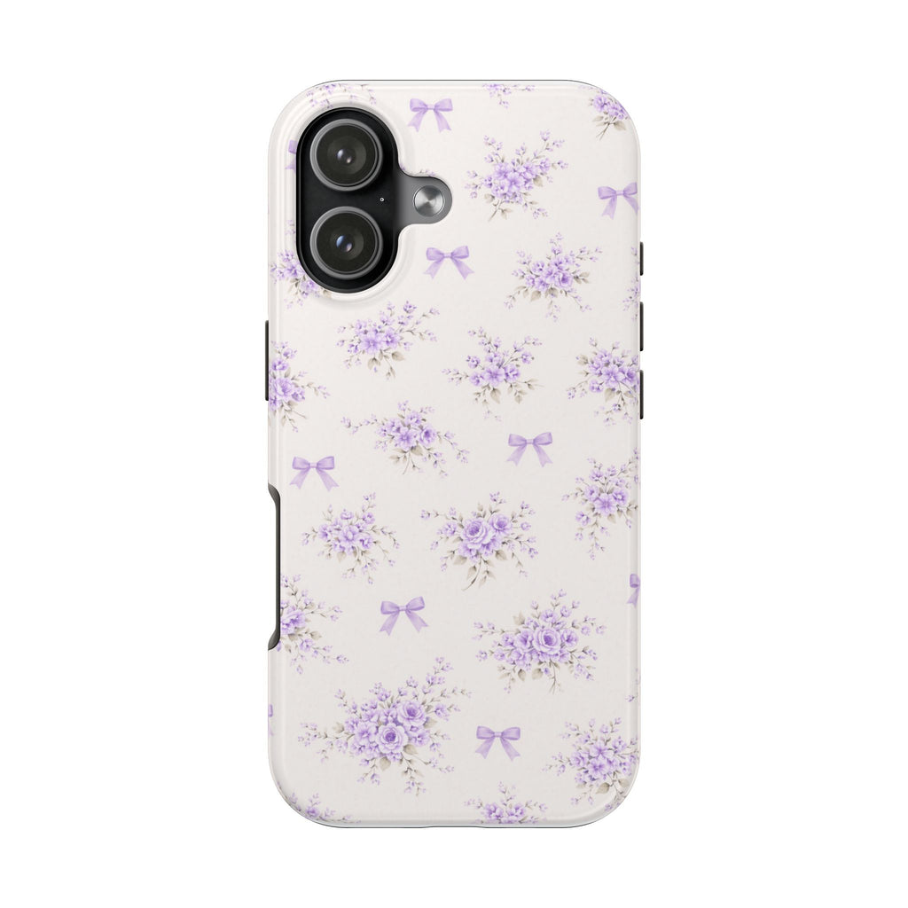 Lavender Floral Bouquet iPhone Case | Tough Phone Case