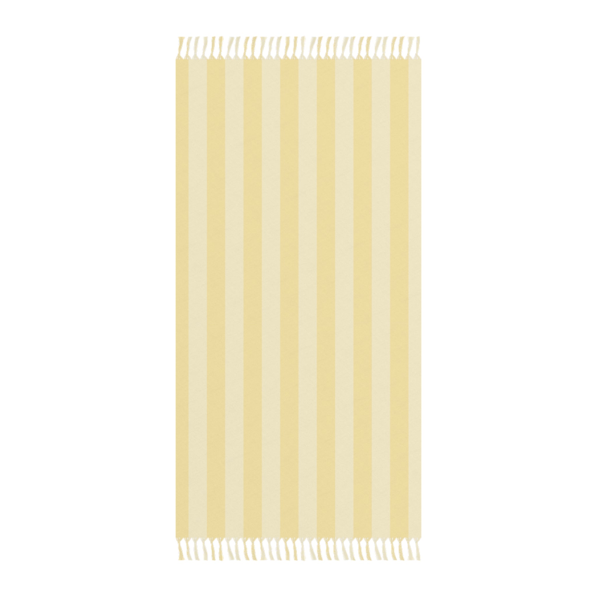 Boho Stripe Beach Blanket – Lightweight Turkish Fringe Blanket for Beach, Pool & Travel