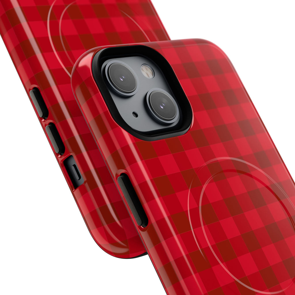 Red Buffalo Plaid iPhone Case – MagSafe Compatible