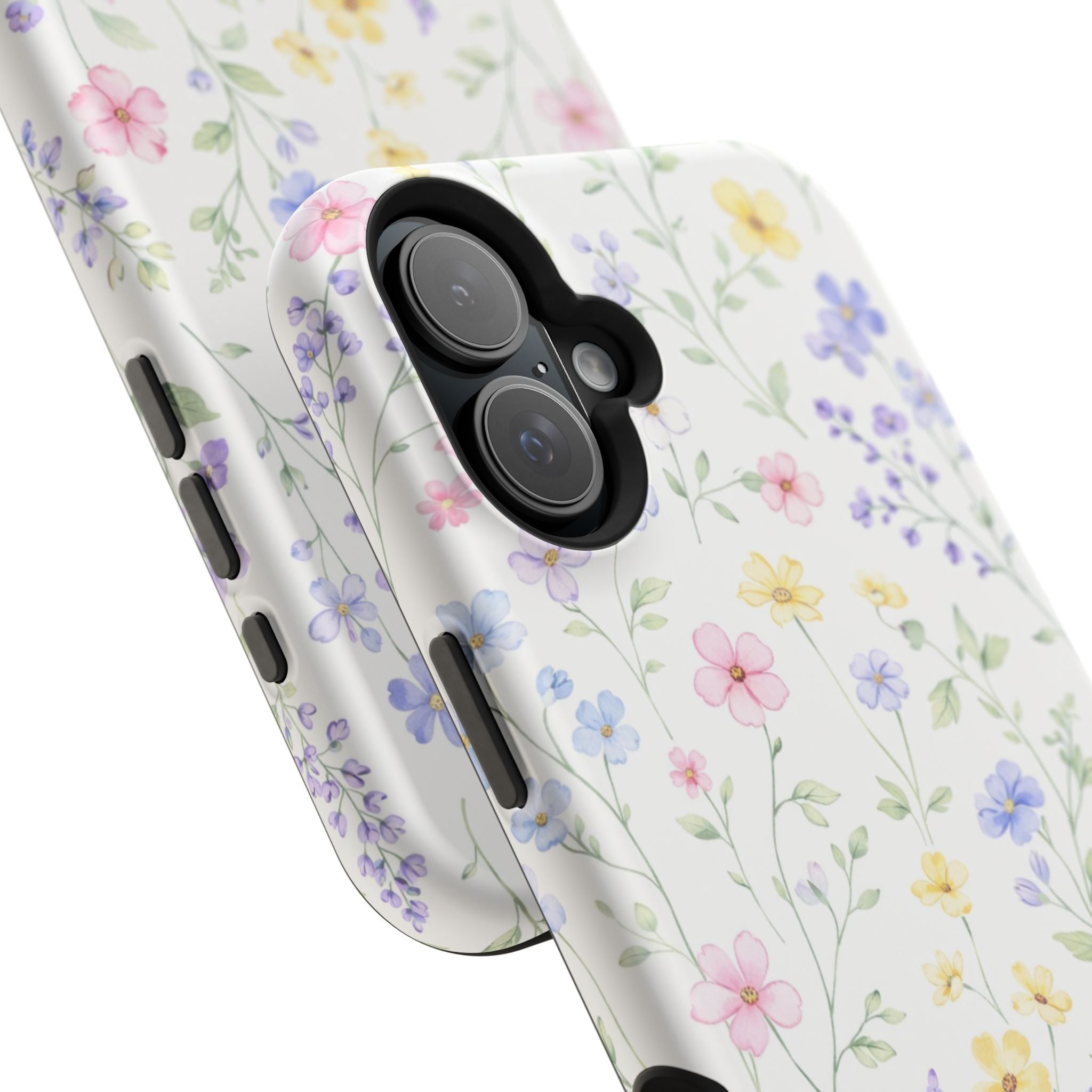 Pastel Wildflower Pattern iPhone Case | Magnetic Impact-Resistant Case