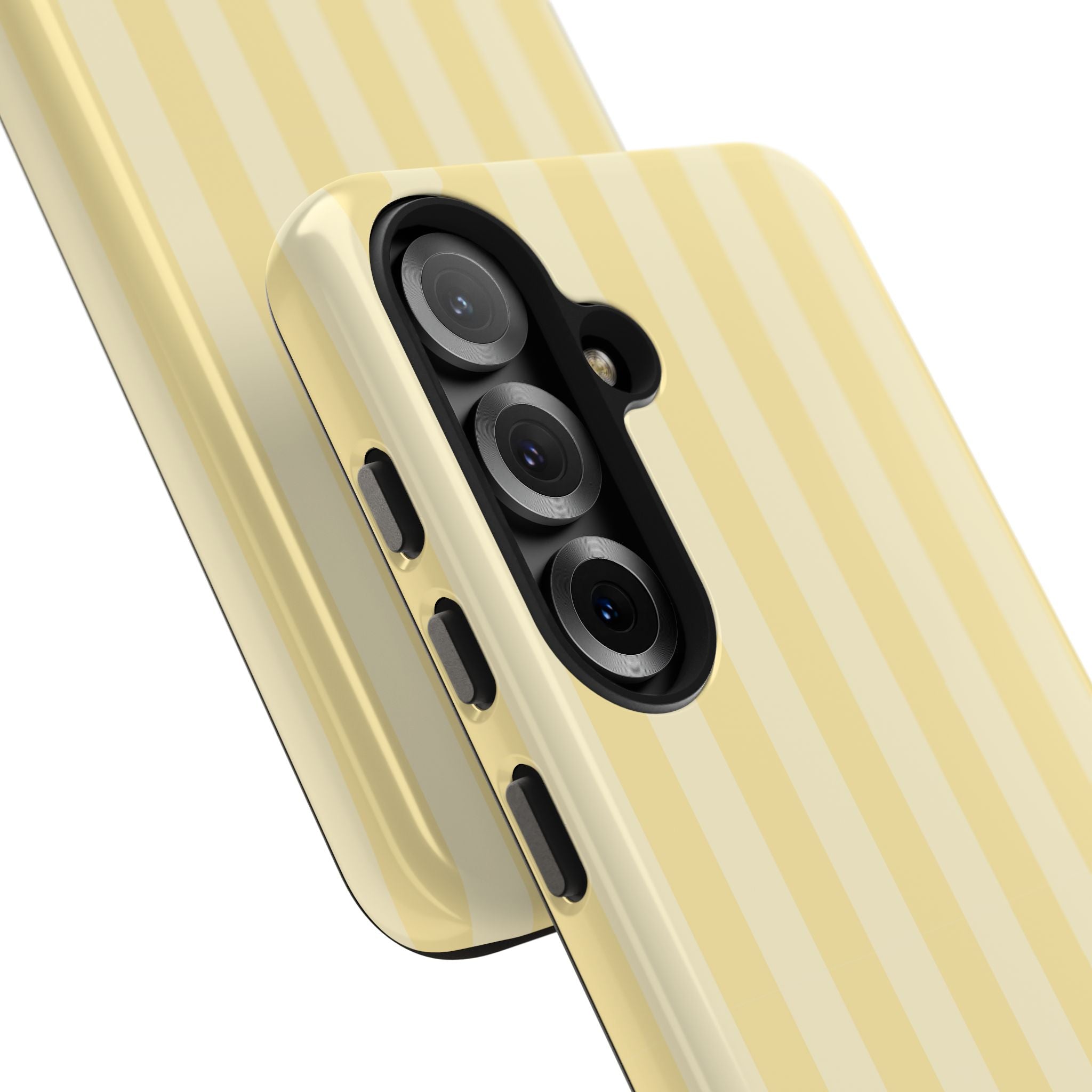 Yellow Stripe Tough Samsung Case - Protective Slim Hard-Shell Phone Cover