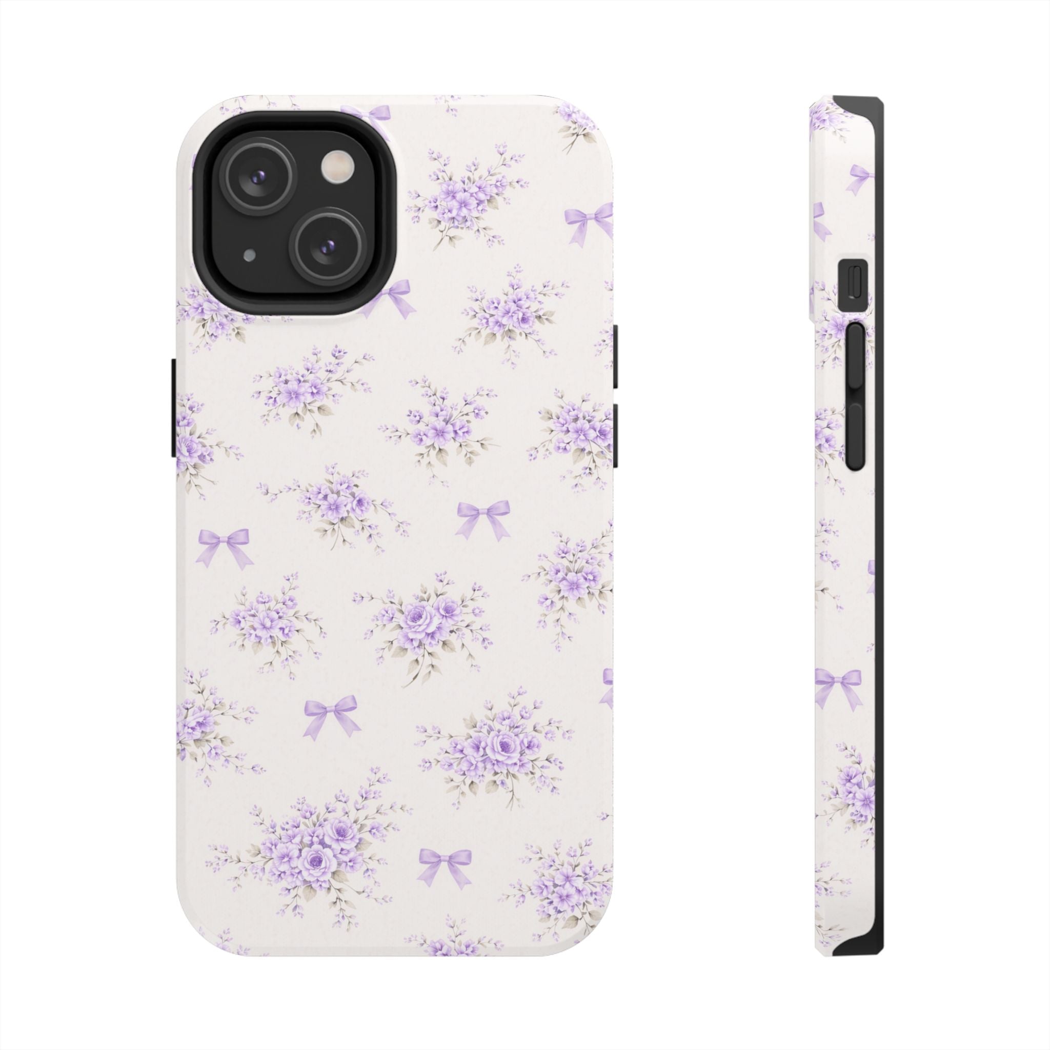 Lavender Floral Bouquet iPhone Case | Tough Phone Case