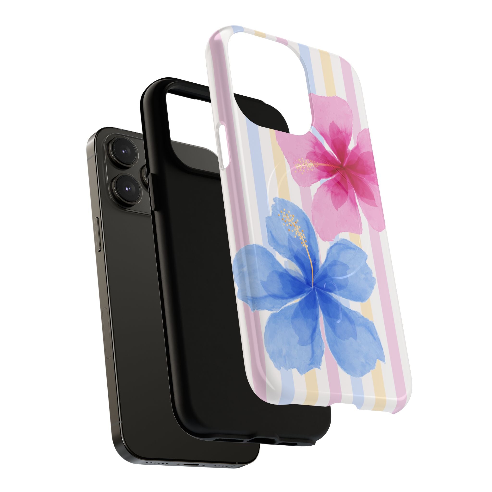 Floral Hibiscus iPhone Case – MagSafe Compatible