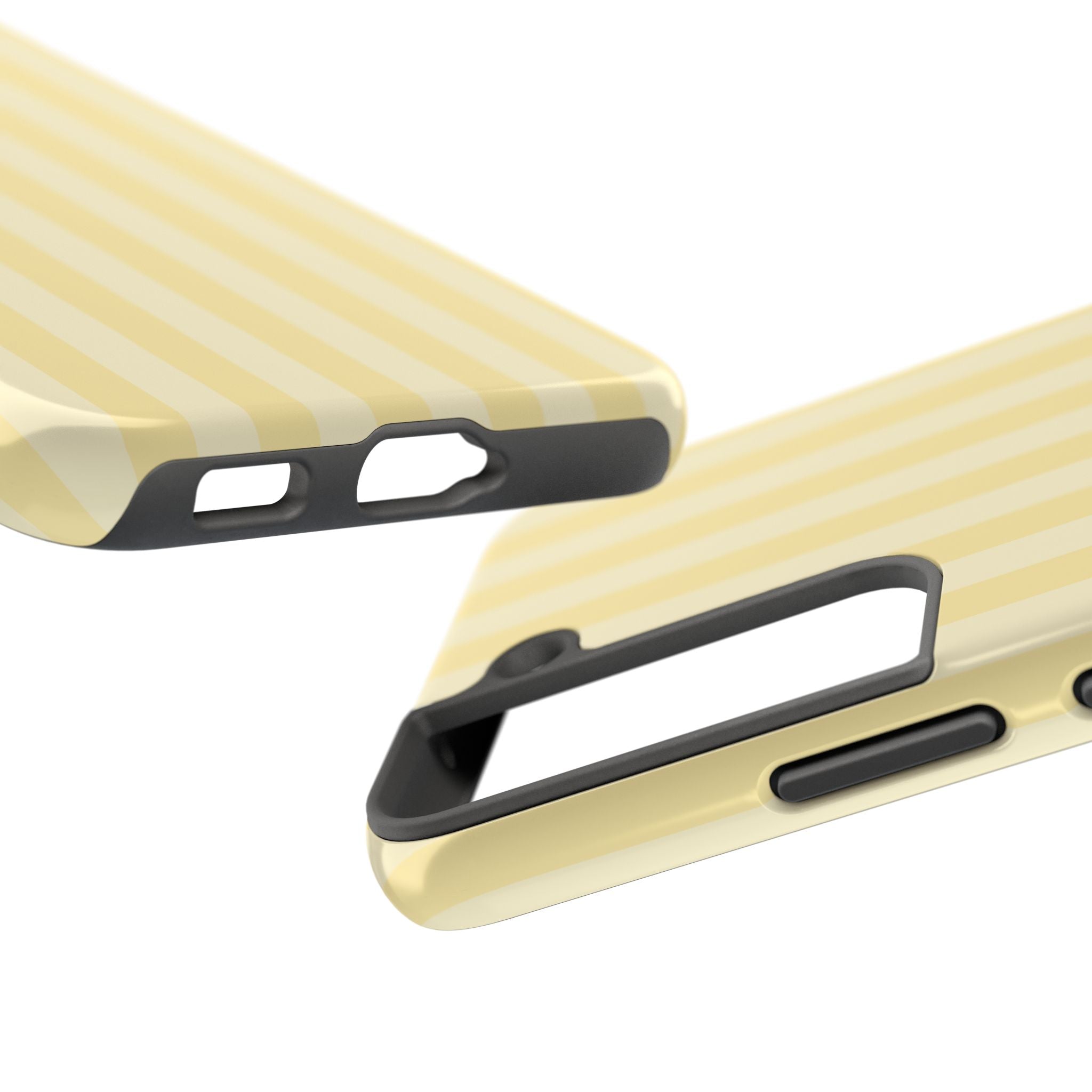 Yellow Stripe Tough Samsung Case - Protective Slim Hard-Shell Phone Cover