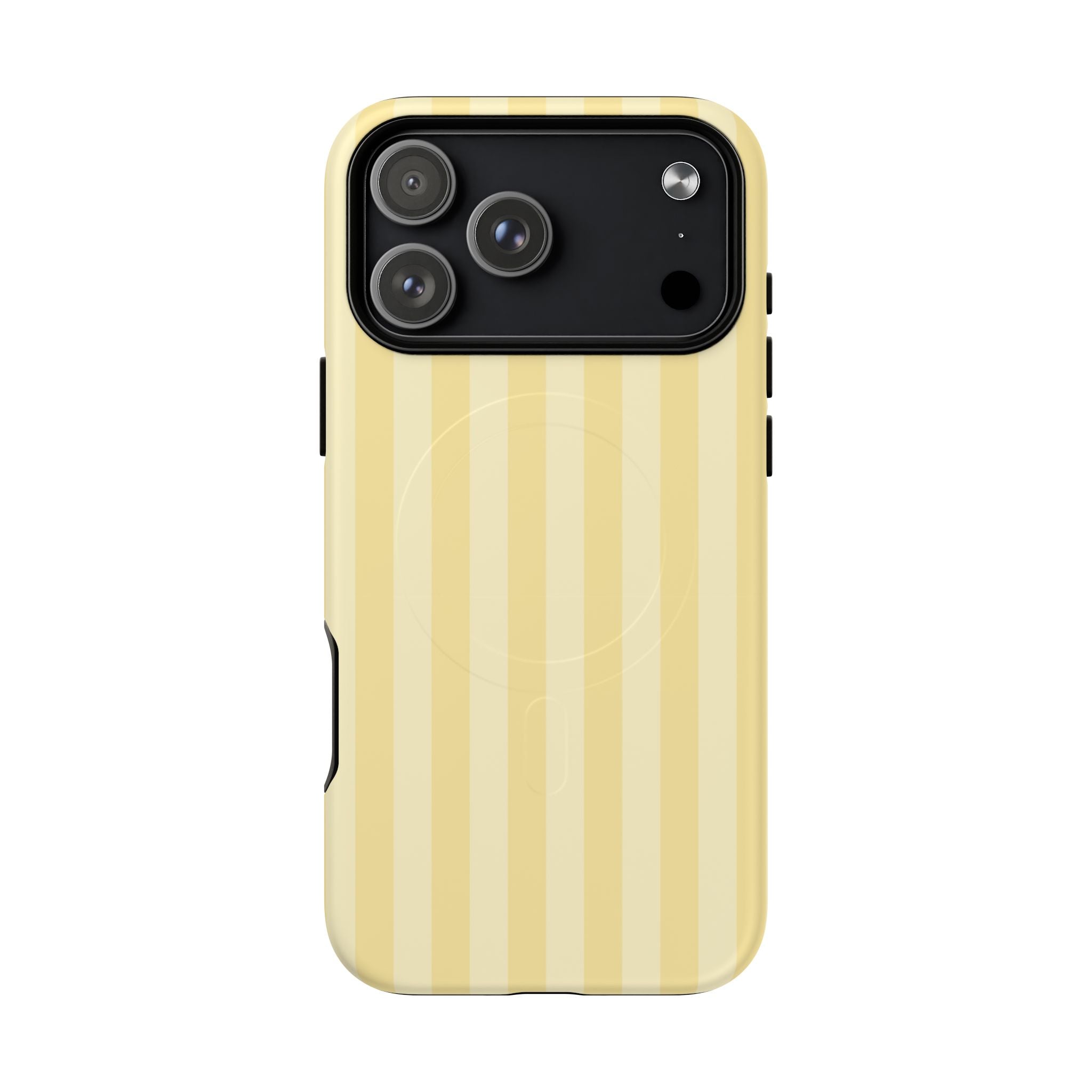 Butter Yellow MagSafe iPhone Case – Dual-Layer Protective Cover