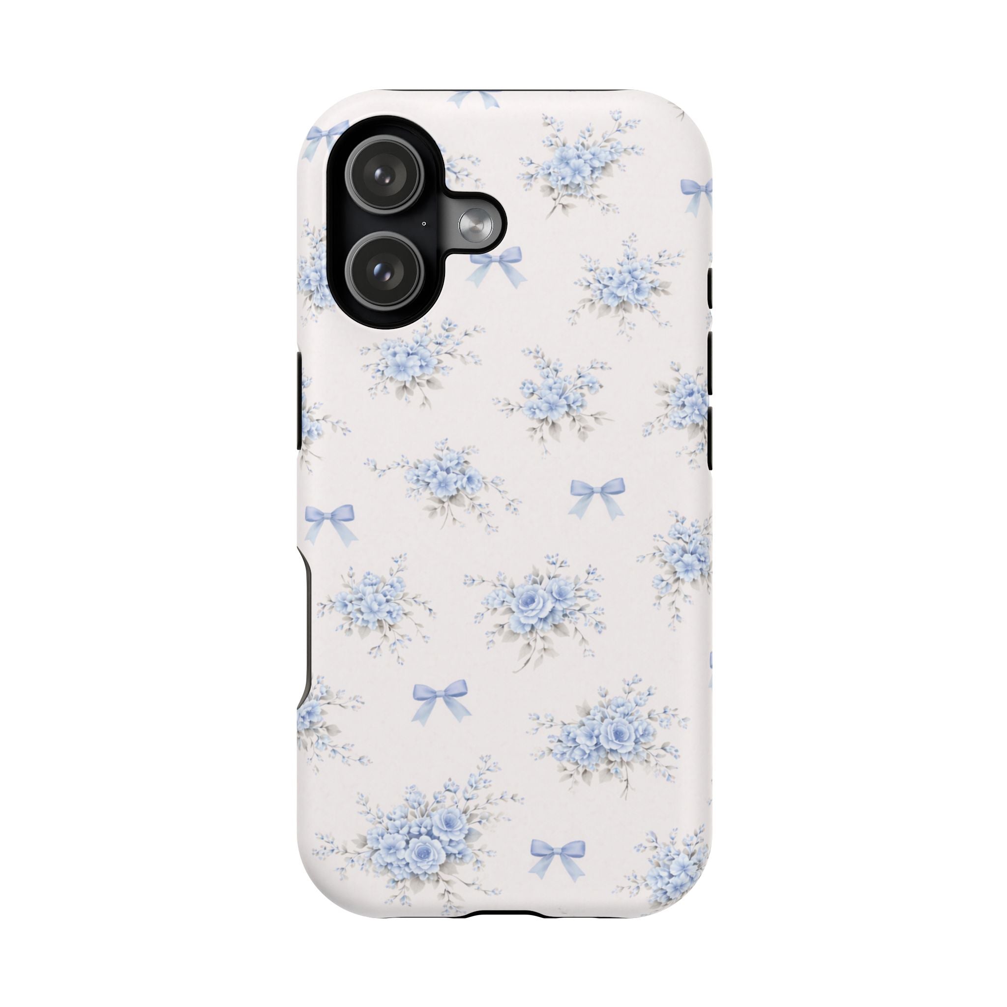 Blue Floral Bouquet iPhone Case | Magnetic Impact-Resistant Case