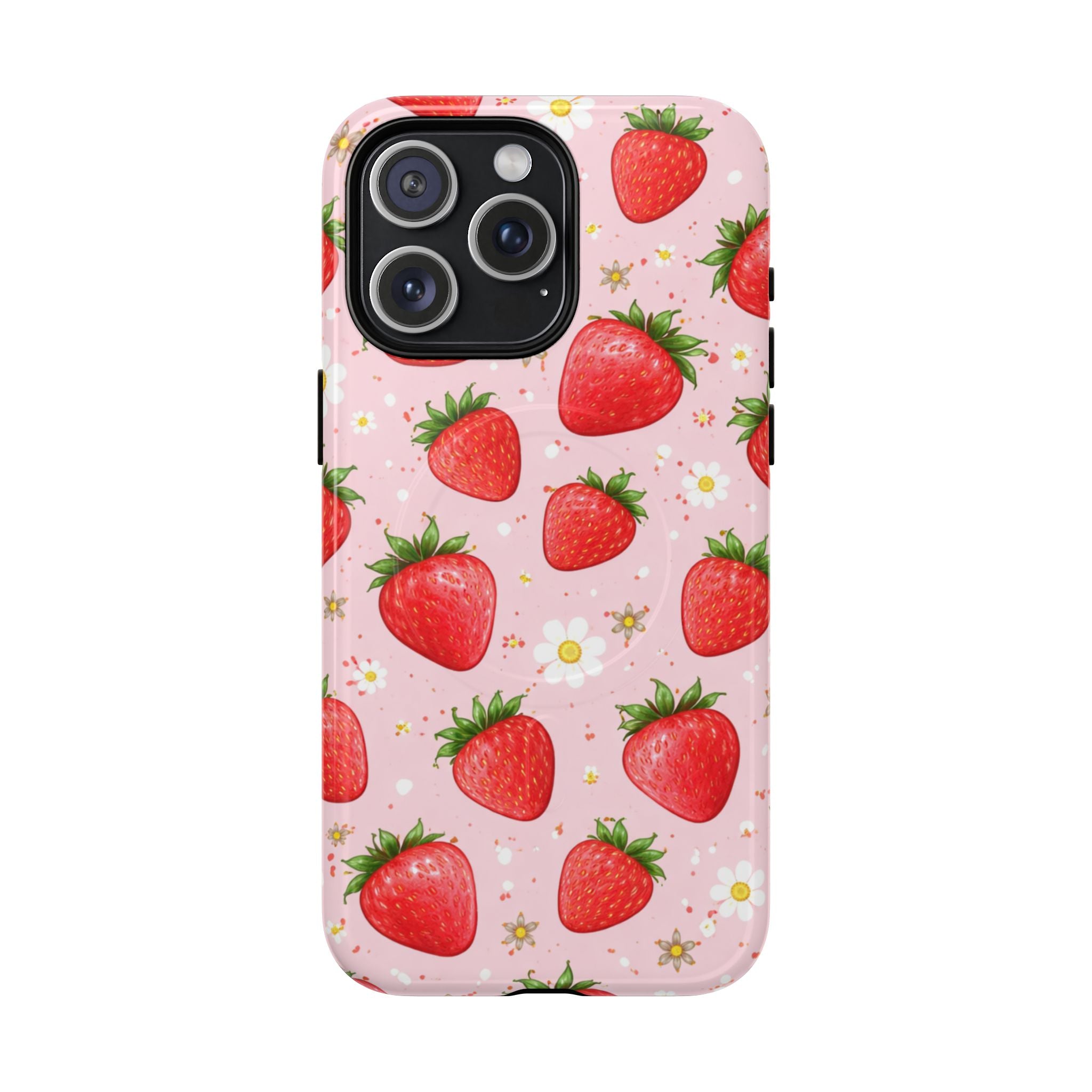 Strawberry iPhone Case – MagSafe Compatible