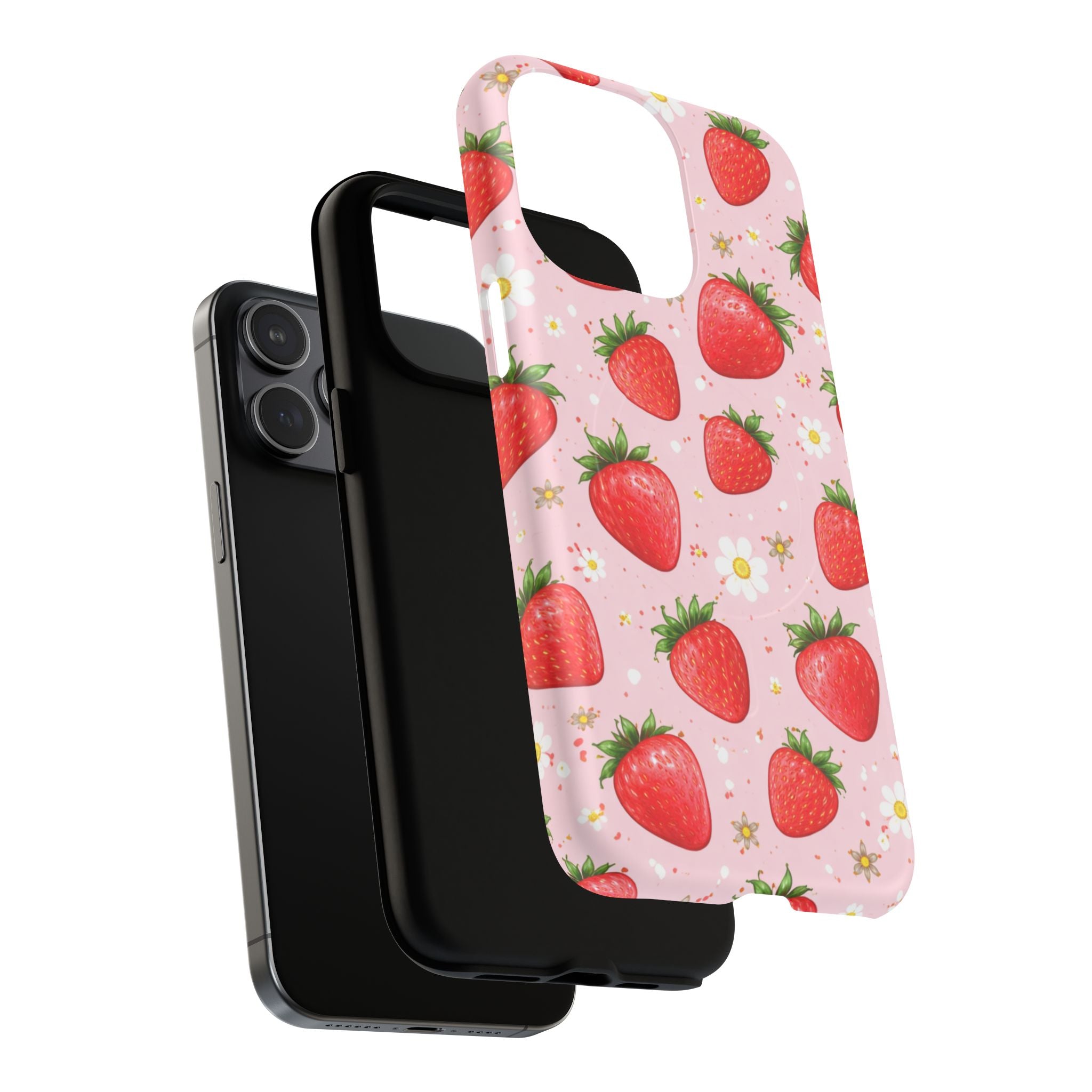Strawberry iPhone Case – MagSafe Compatible