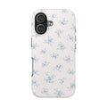 Blue Floral Sprig iPhone Case, Tough Botanical Print