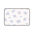 Blue Floral Bouquet Desk Mat | Vintage Roses and Bows