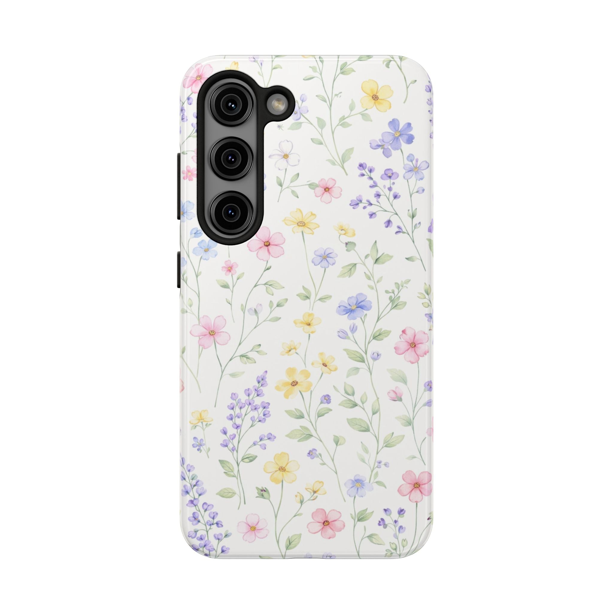 Pastel Wildflower Pattern Tough Samsung Galaxy  Phone Case | Floral Spring Phone Case