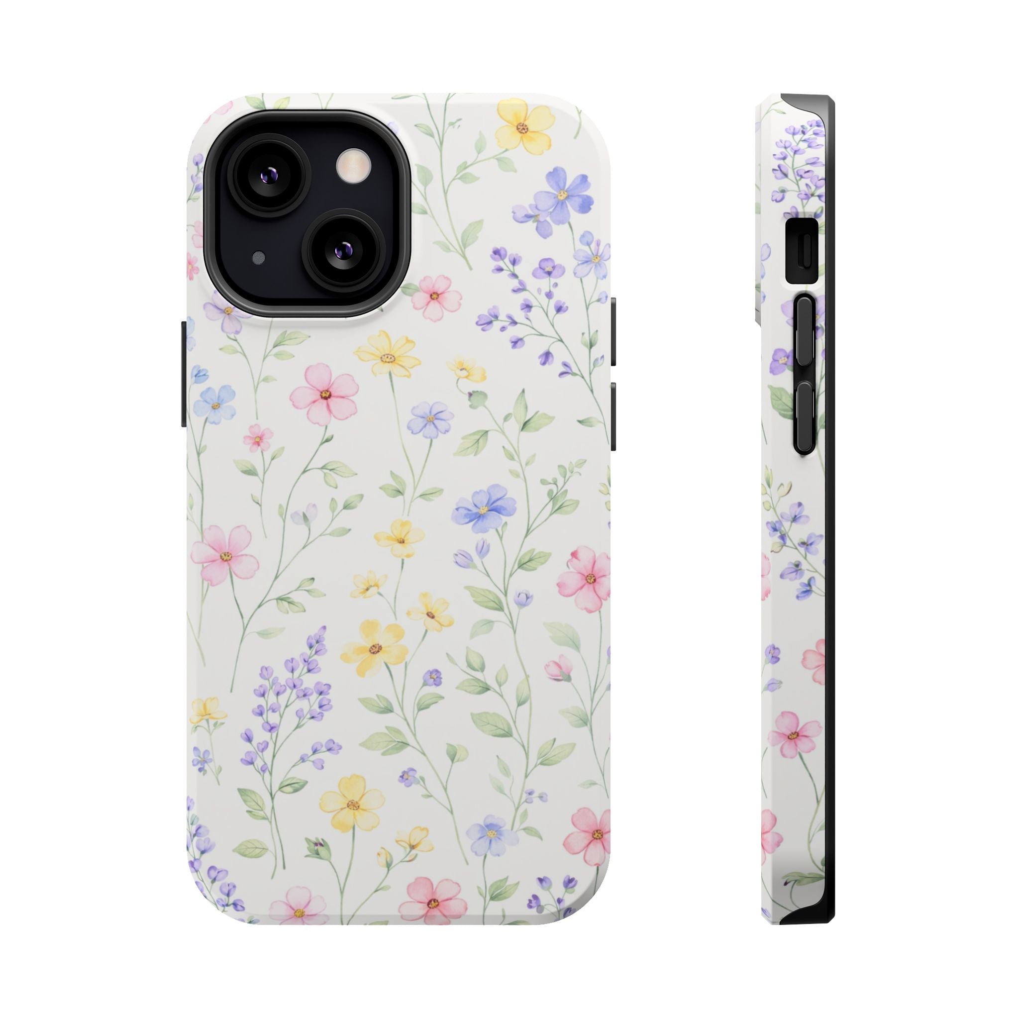 Pastel Wildflower Pattern iPhone Case | Magnetic Impact-Resistant Case