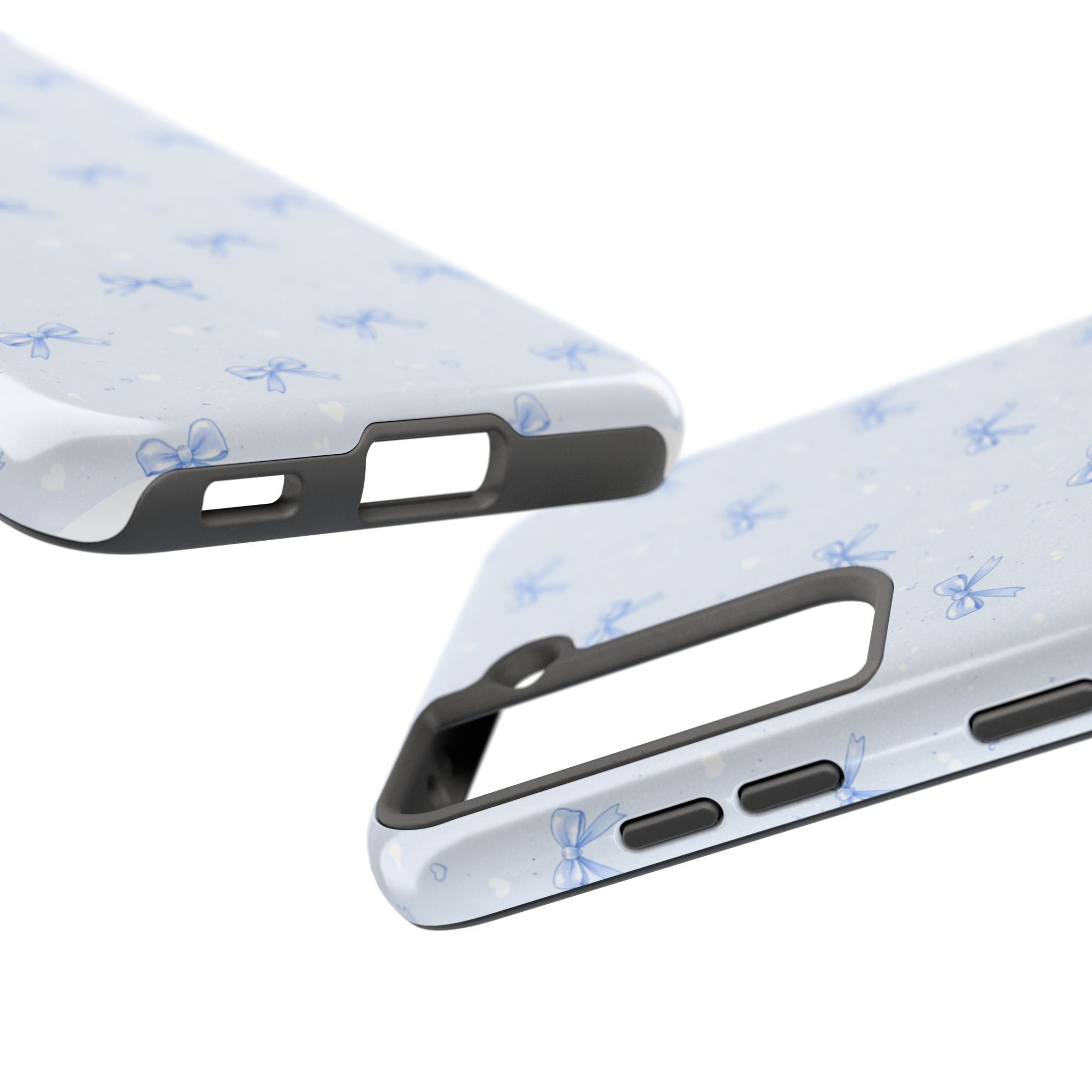 Blue Bow Pattern Phone Case   Samsung Galaxy Tough Phone Cases