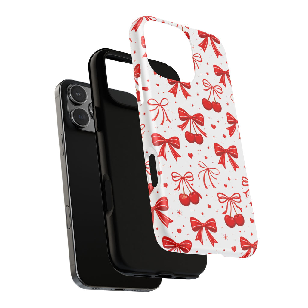 Cherry Bow iPhone Case – MagSafe Compatible