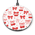 Red Cherry Bow Wireless Charger