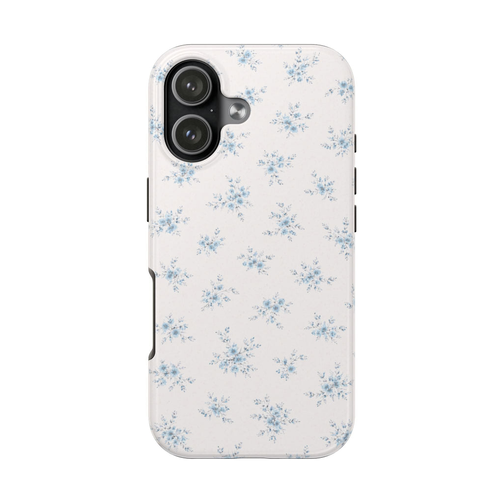 Blue Floral Sprig iPhone Case | Tough Phone Case