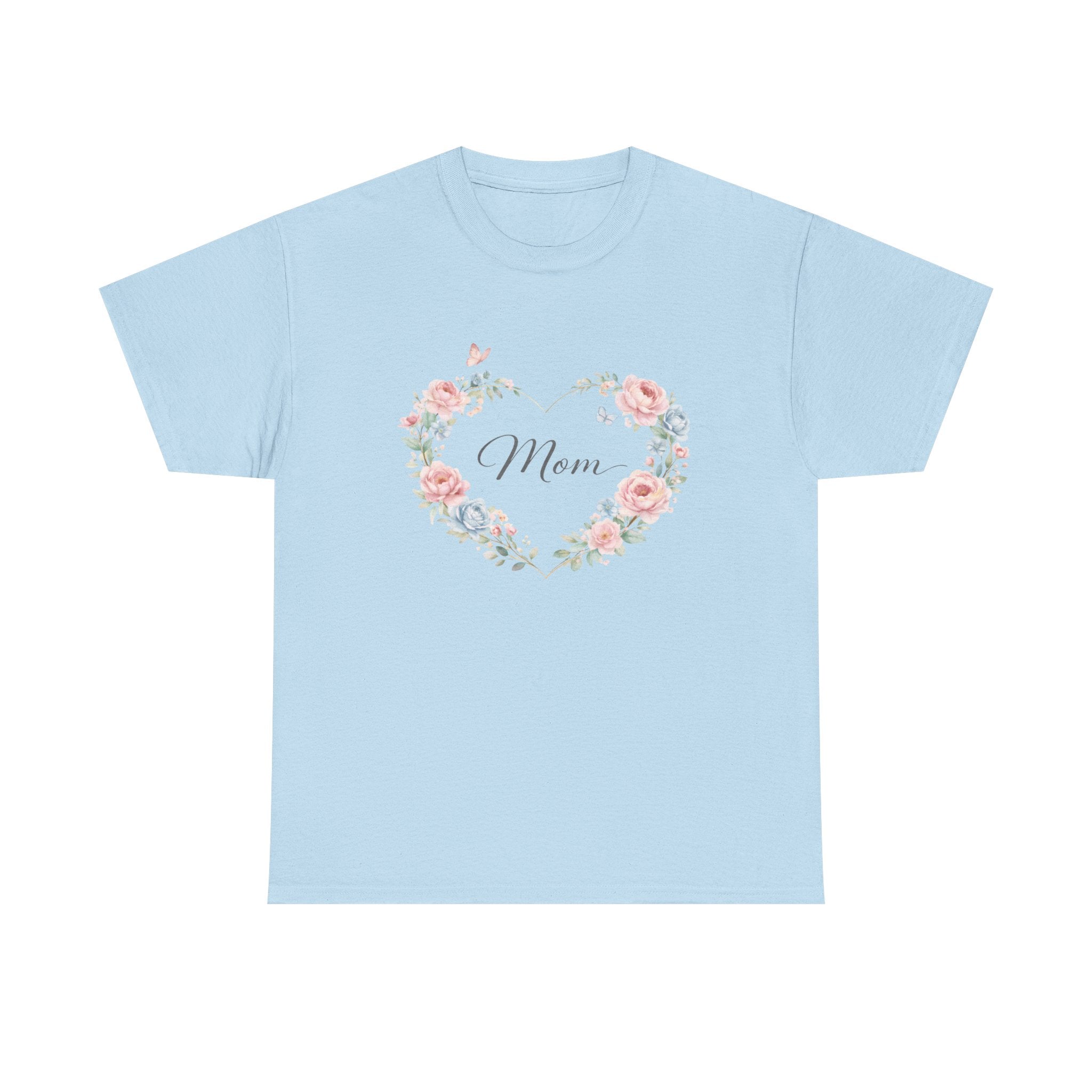 Mom Floral Heart T-Shirt — Mother’s Day Gift Tee