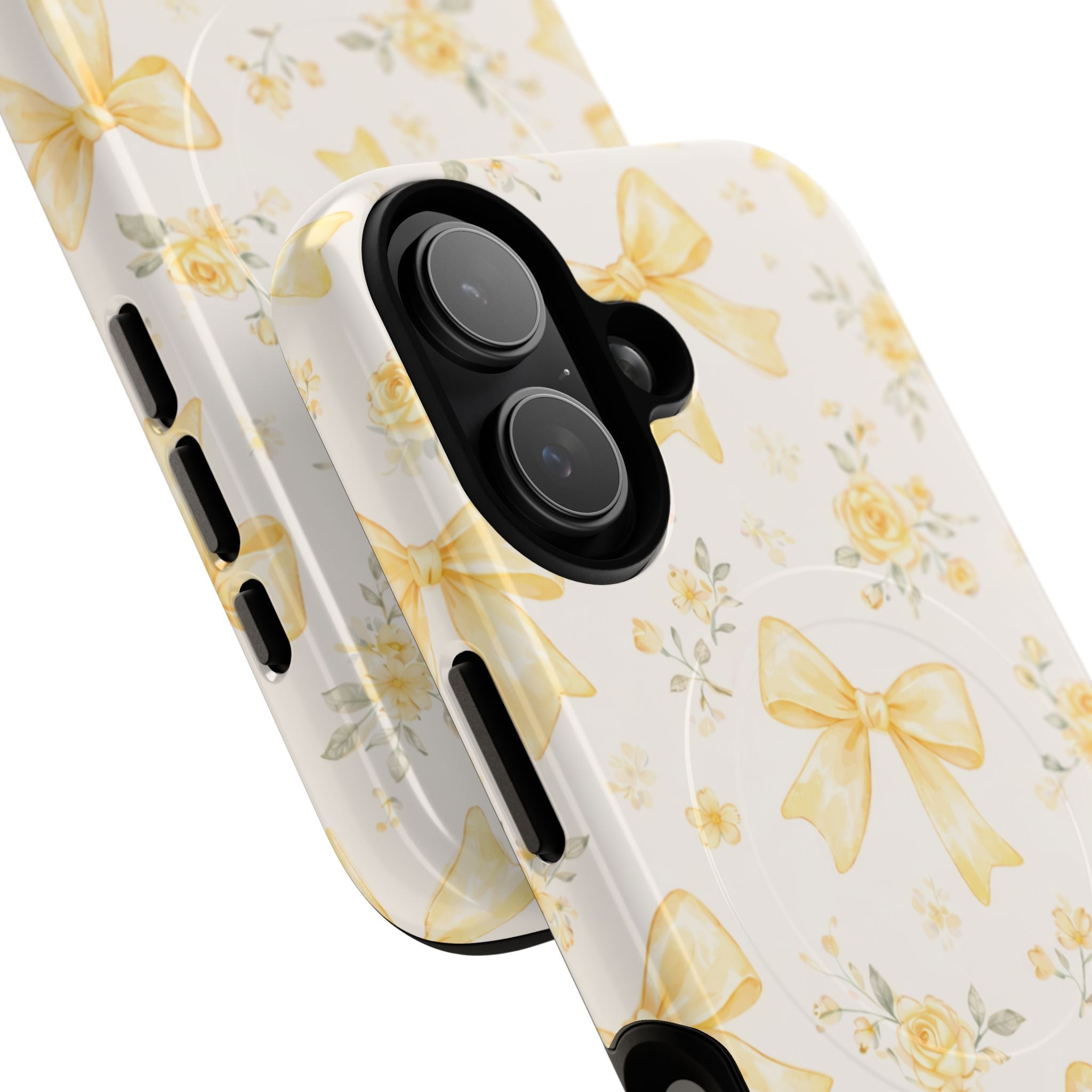 Yellow Rose Bow iPhone Case – MagSafe Compatible