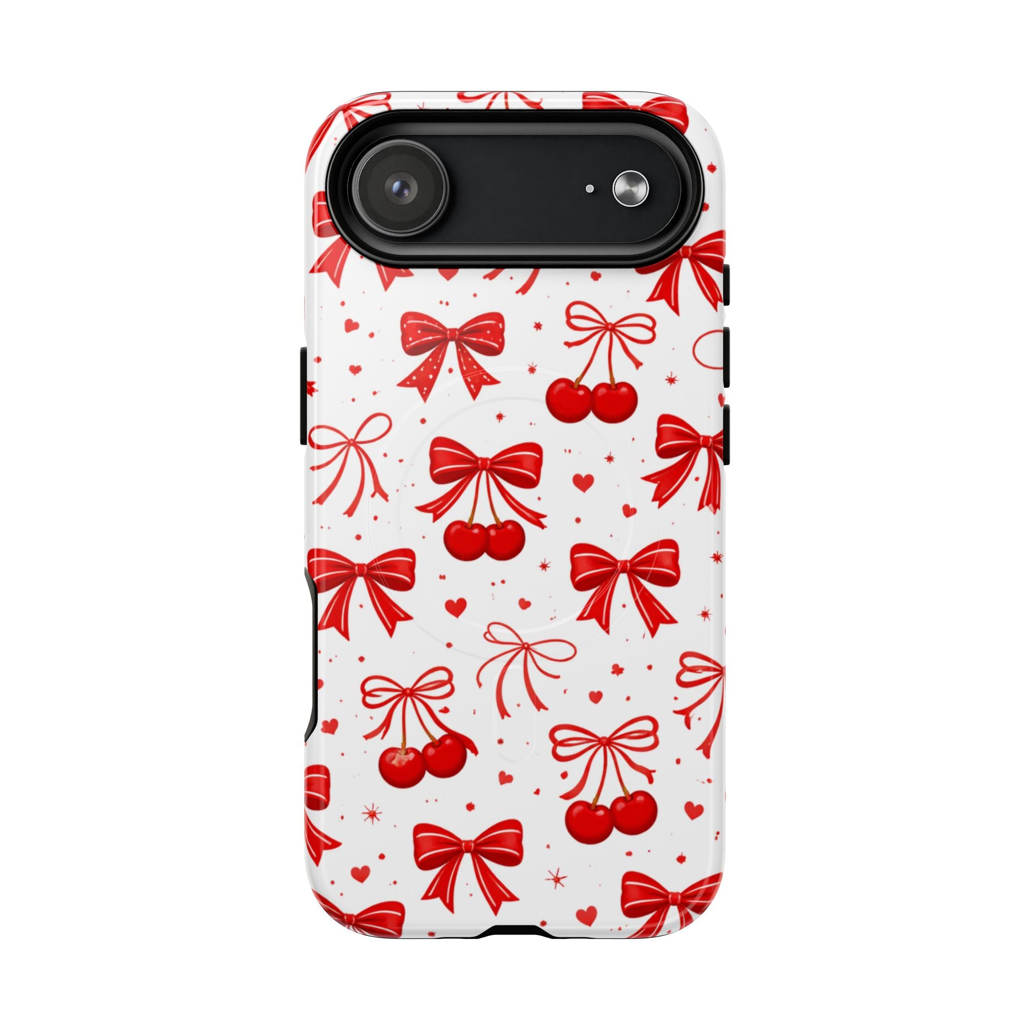 Cherry Bow iPhone Case – MagSafe Compatible