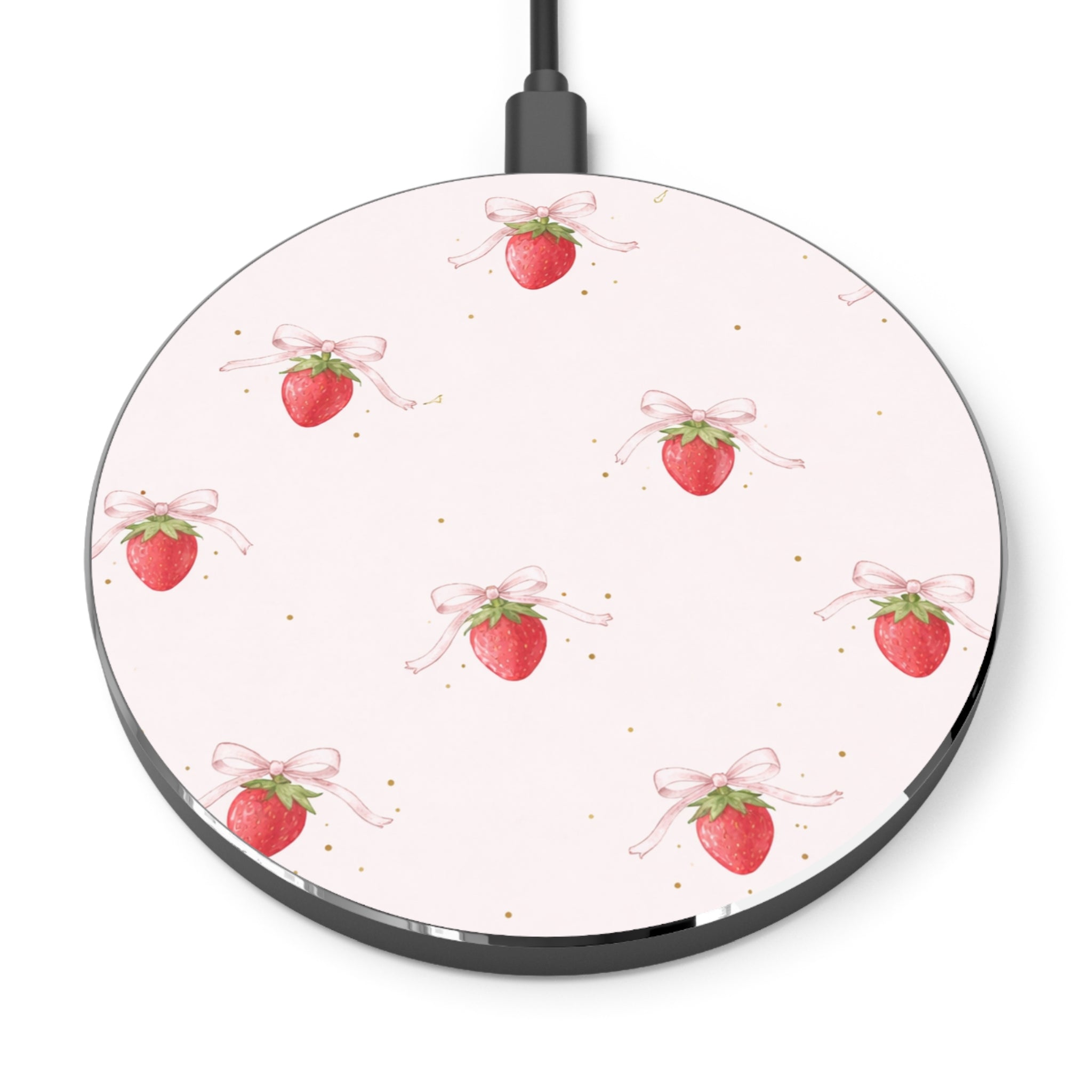 Strawberry Bow Wireless Charger