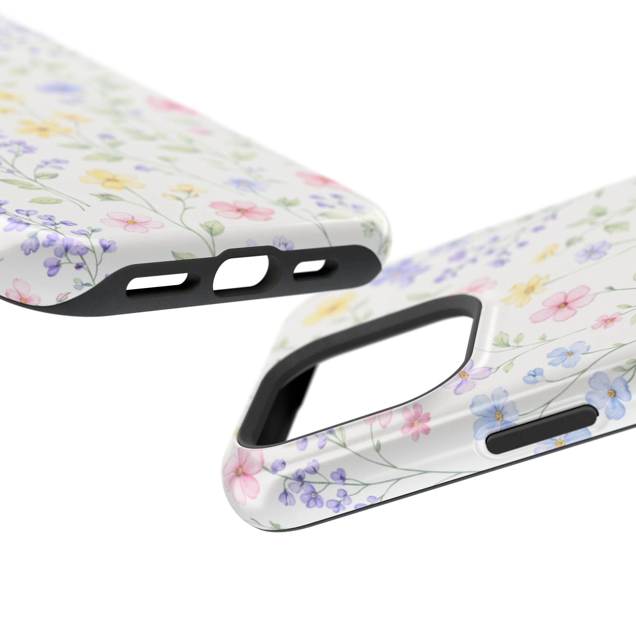 Pastel Wildflower Pattern iPhone Case | Magnetic Impact-Resistant Case